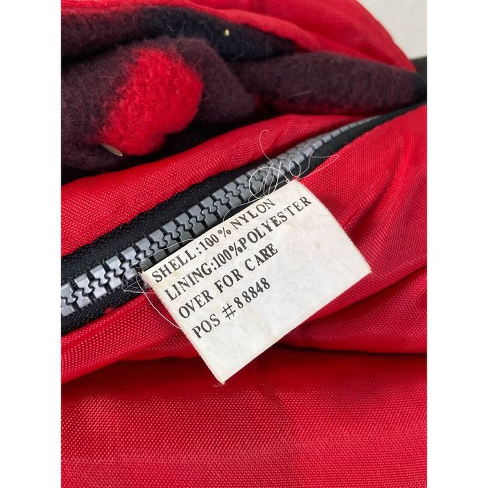 Marlboro Vintage Marlboro Sleeping Bag Red 90s Buffalo Plaid Retro