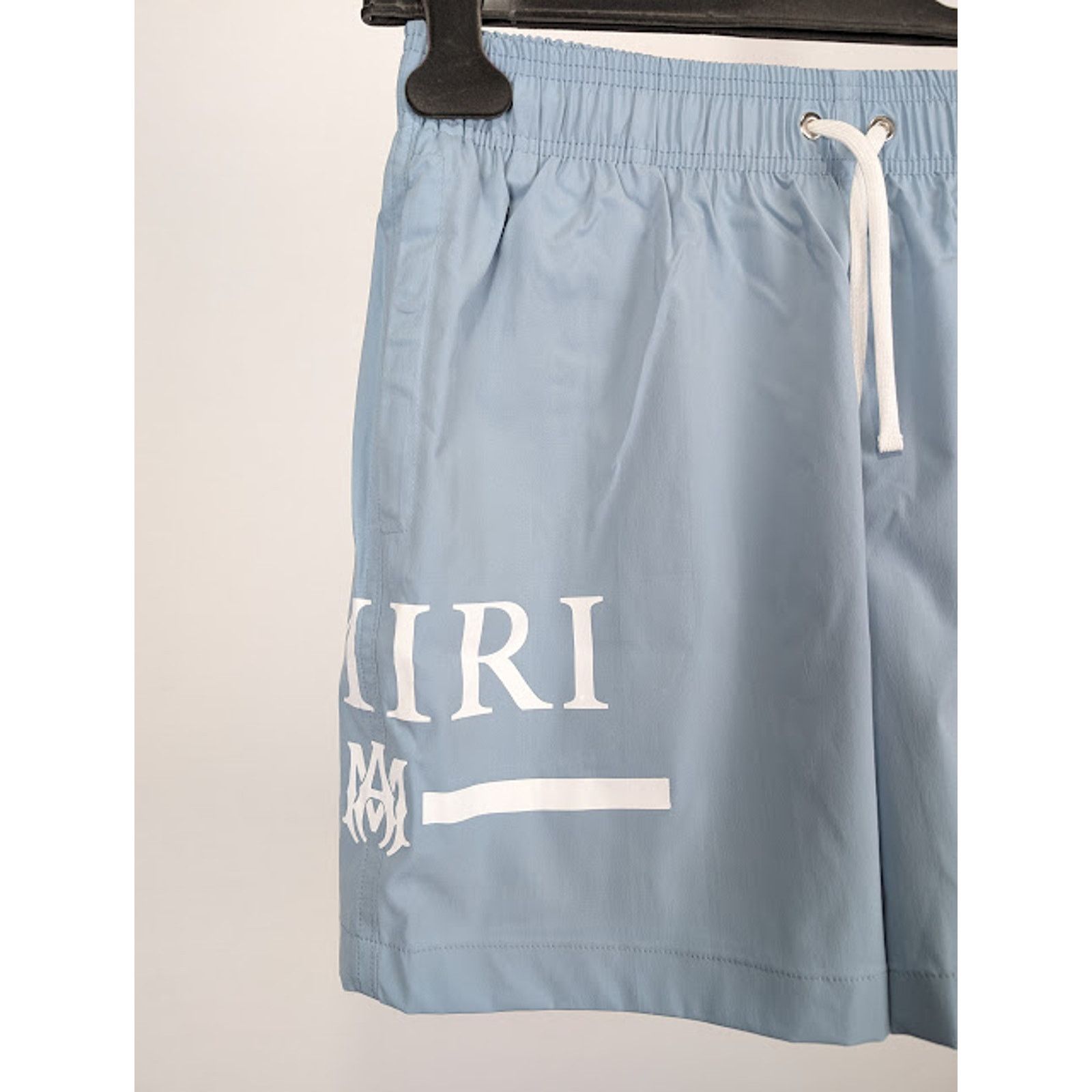 Amiri o1rshd1 MA Bar Logo SwimTrunk in Dusty Blue Size US 36 / EU 52 - 3 Thumbnail