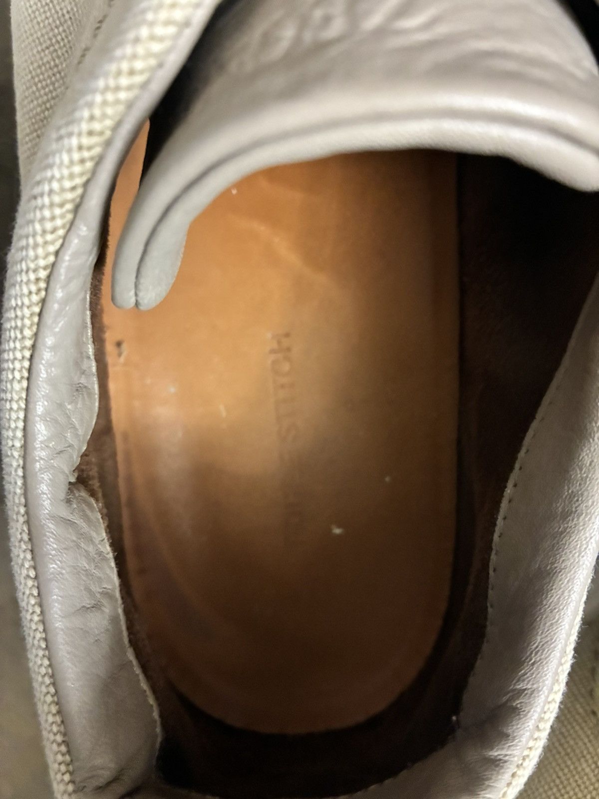 Ermenegildo Zegna Zegna beige canvas triple stitch uk 7 eu 41 Size US 8 / EU 41 - 6 Thumbnail