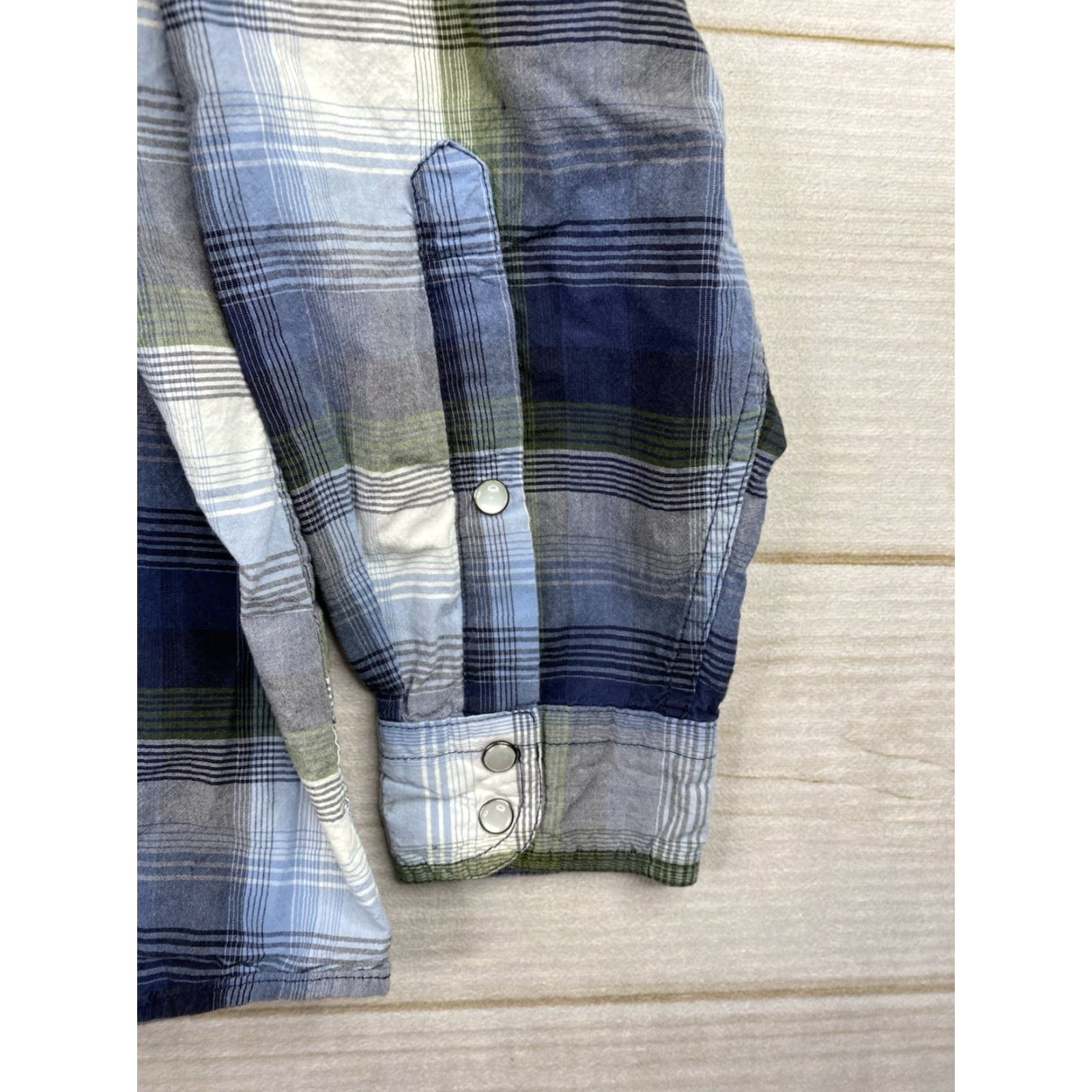 Vintage Bob Timberlake Mens Shirt L Blue Plaid Pearl Snap Western Long Sleeve Pockets Size US L / EU 52-54 / 3 - 5 Thumbnail