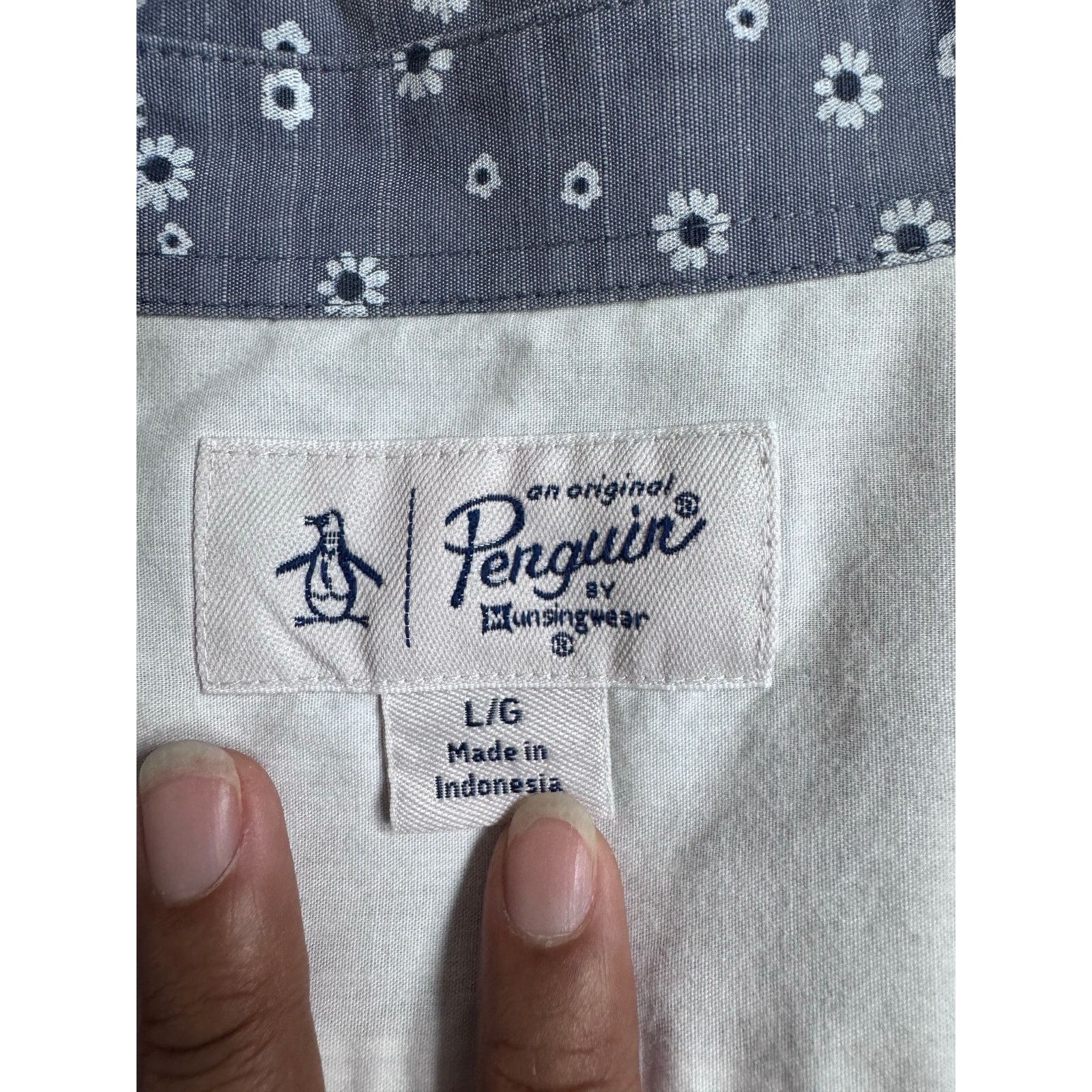 Original Penguin Original Penguin Cotton Floral Casual Button-Down Shirts L Size US L / EU 52-54 / 3 - 7 Thumbnail