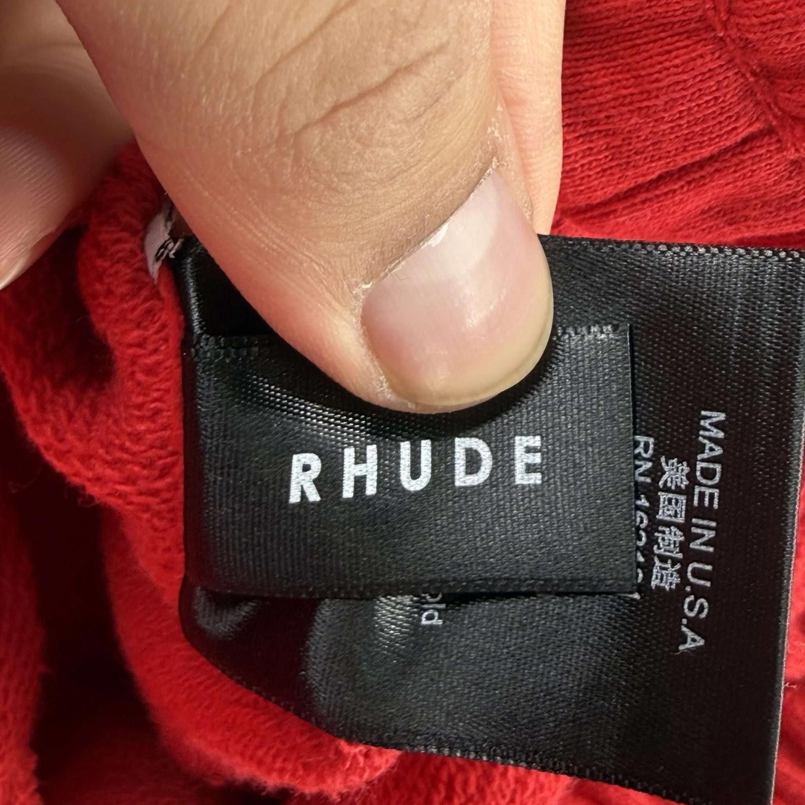 Rhude Rhude Sweat Shorts VTG Red L Size US 34 / EU 50 - 8 Thumbnail