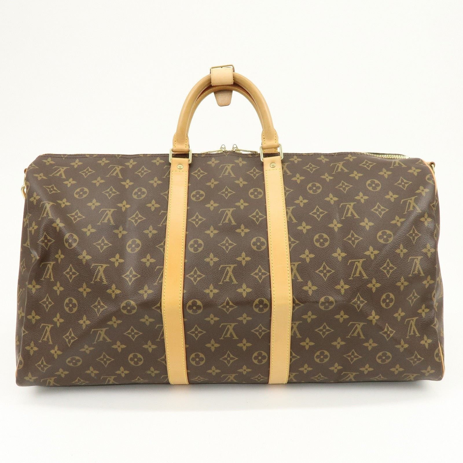 Louis Vuitton Louis Vuitton Monogram Keepall Bandouliere 55 Duffle Bag Size ONE SIZE - 2 Thumbnail