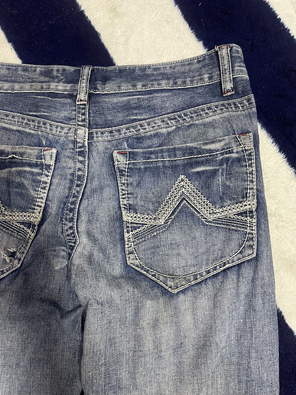 Japanese Brand INC Distressed Jeans (14) Size US 34 / EU 50 - 6 Thumbnail