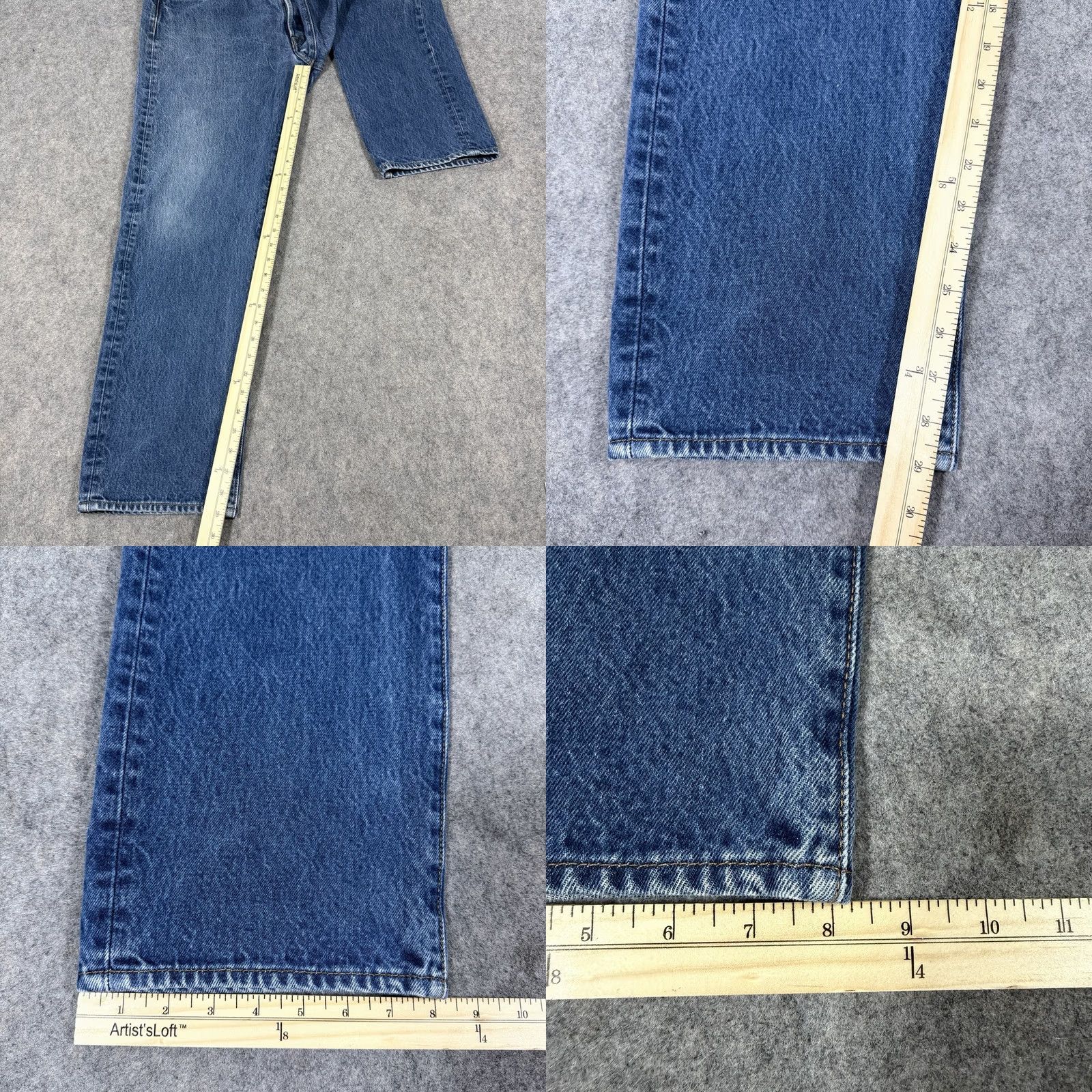 Levi's Levis 501 XX Classic Button Fly Jeans Men's 36x33 Blue Regular Denim Jeans 5-Pocket Straight Vintage No Mens Size US 36 / EU 52 - 10 Thumbnail