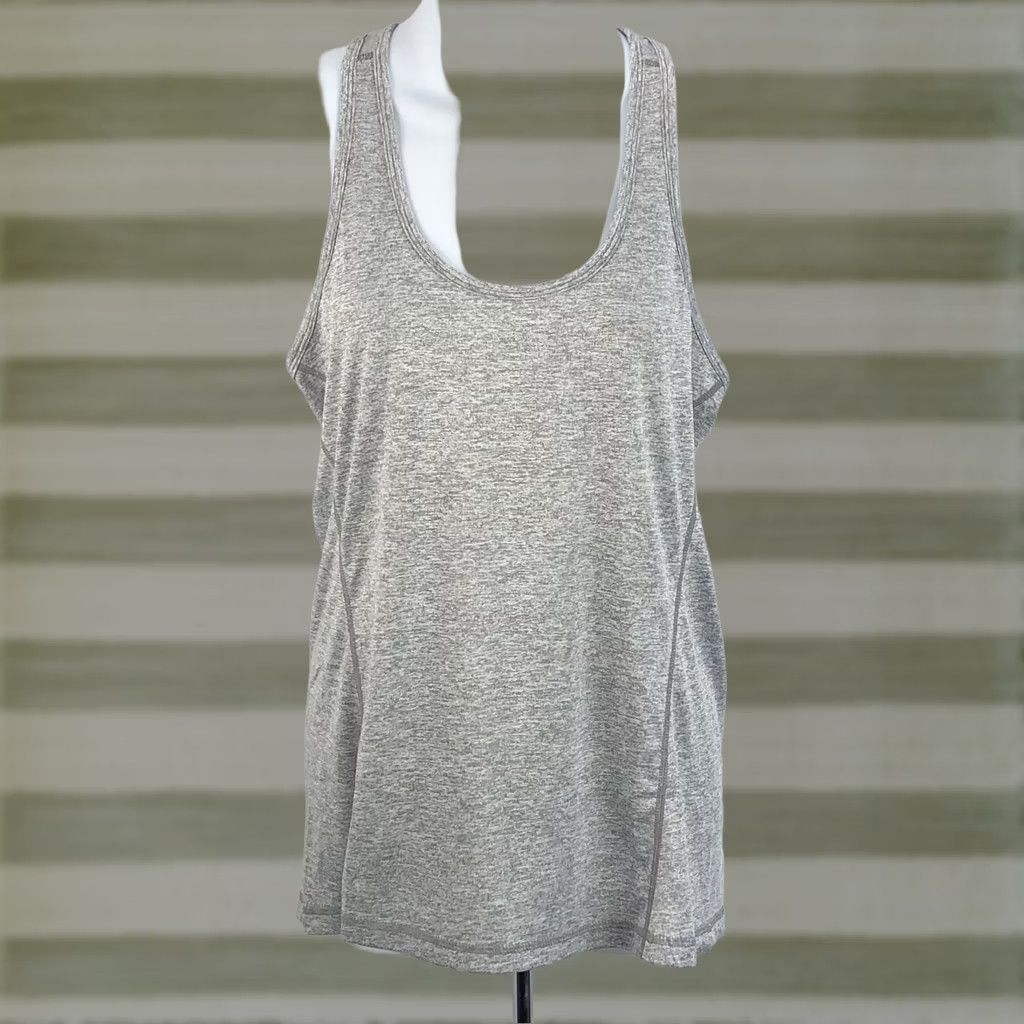 Vintage Icyzone Halter Tank Top M Gray ScoopNeck Yoga Workout Activewear Exercise Sleeveless Hippy? Size M / US 6-8 / IT 42-44 - 1 Thumbnail