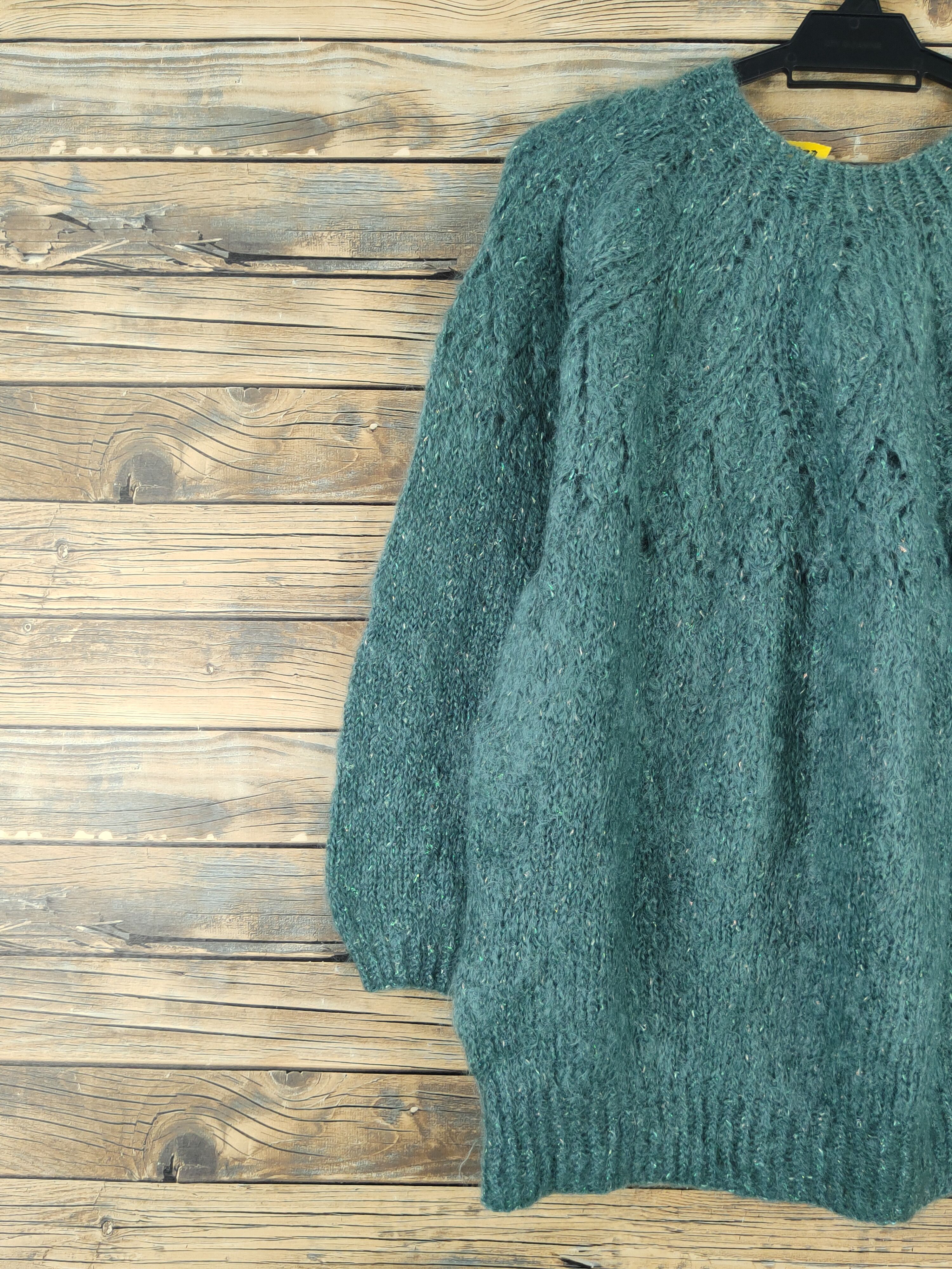 Japanese Brand Japanese Brand Green Knitwear Wool Sweatshirts #W2138 Size M / US 6-8 / IT 42-44 - 8 Thumbnail