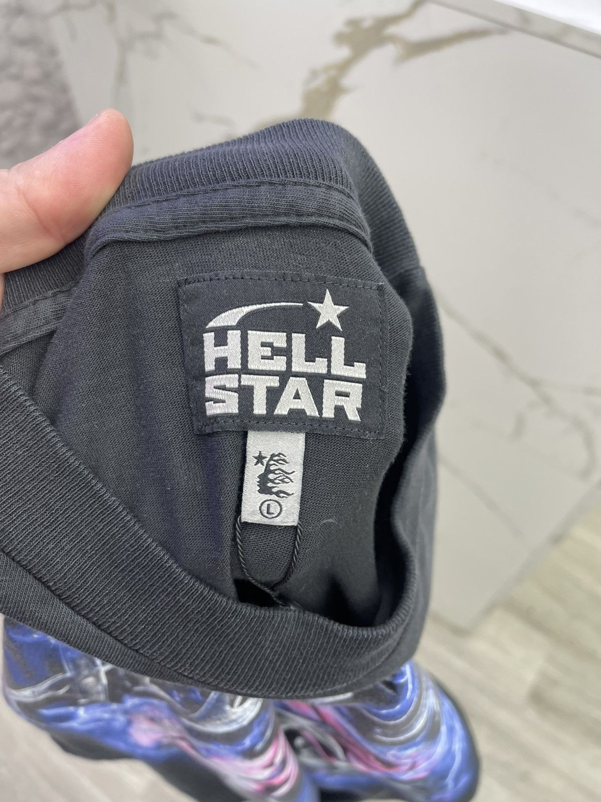 HELLSTAR Hellstar powered by the star longsleve (black) Size US L / EU 52-54 / 3 - 3 Thumbnail