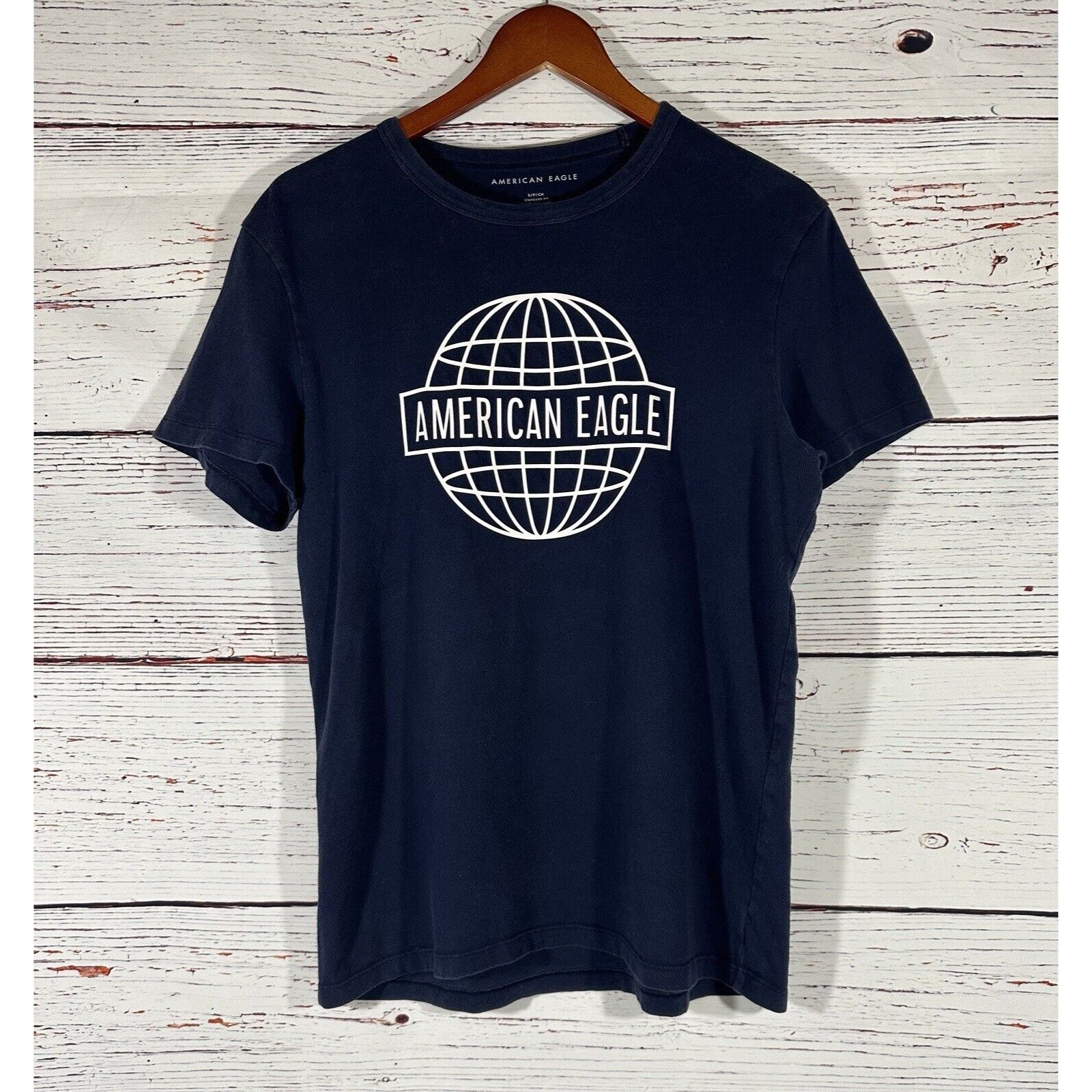 American Eagle Outfitters American Eagle Mens T-Shirt Solid Blue Preppy Size Small Te Size US S / EU 44-46 / 1 - 1 Thumbnail