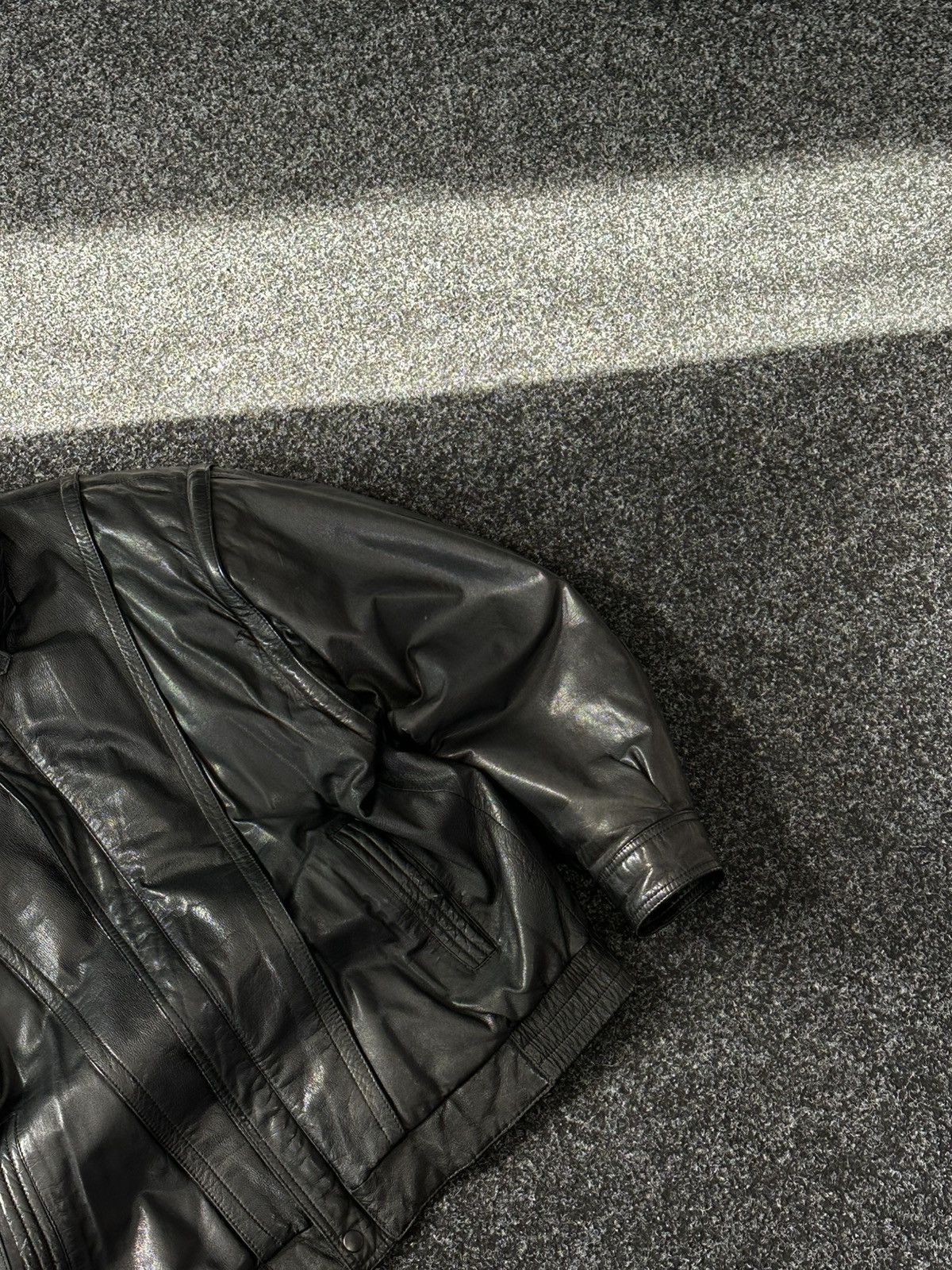 Vintage 🚨Vintage 90s Leather Biker Jacket-West Style Maison Margiela Size US L / EU 52-54 / 3 - 3 Thumbnail