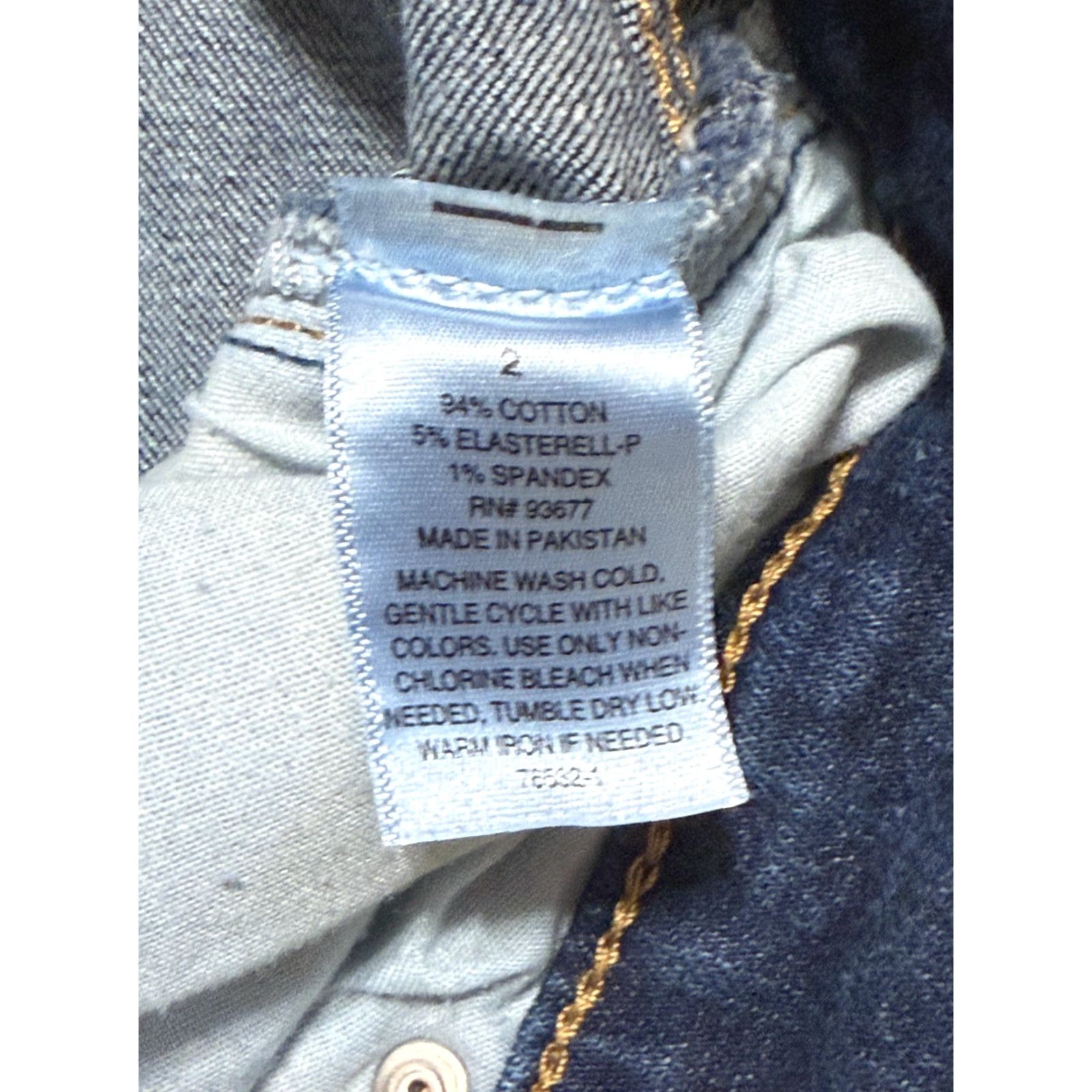 Vintage a.n.a Jeans Women's 2 Blue Denim High Rise Skinny Jeans 38" Inseam 28" Stretch Regular Vintage: No Size 26" / US 2 / IT 38 - 5 Thumbnail