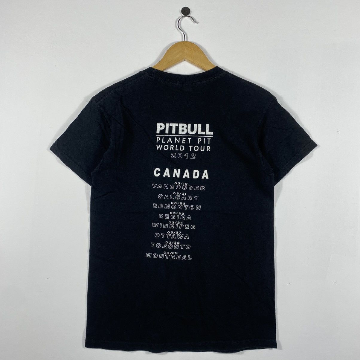 Rap Tees American Rapper PITBULL Planet Pit World Tour 2012 Tee Shirt Size US S / EU 44-46 / 1 - 5 Thumbnail