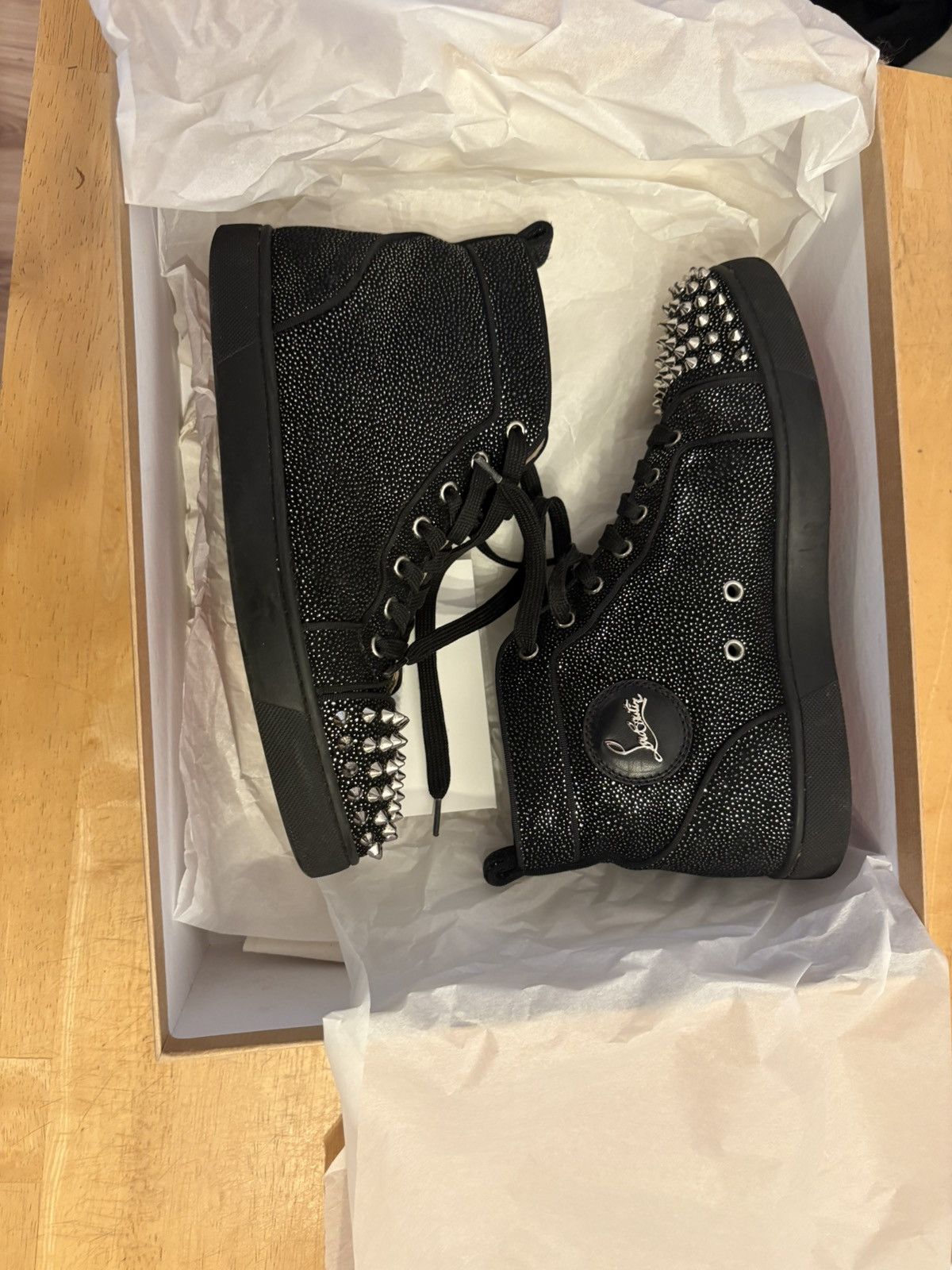 Christian Louboutin LOU SPIKES ORLATO Size US 7.5 / EU 40-41 - 2 Thumbnail