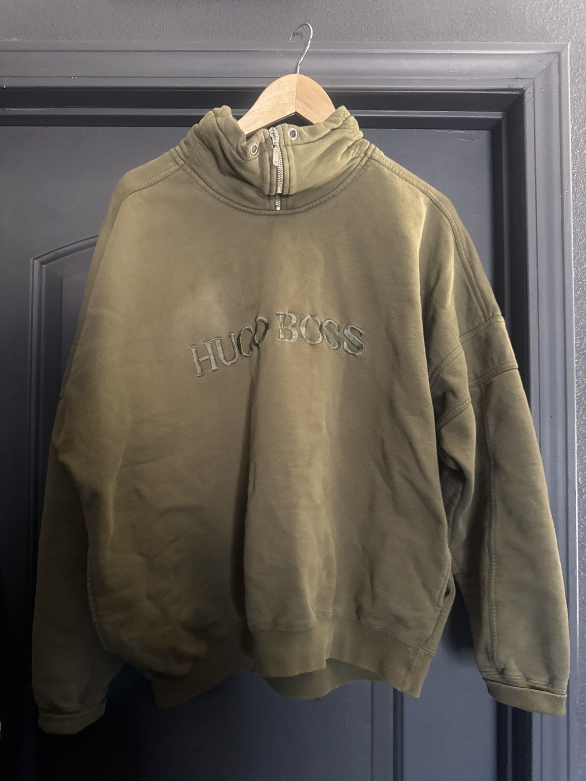 Hugo Boss Vintage Hugo Boss Quarter Zip Size US XL / EU 56 / 4 - 2 Thumbnail