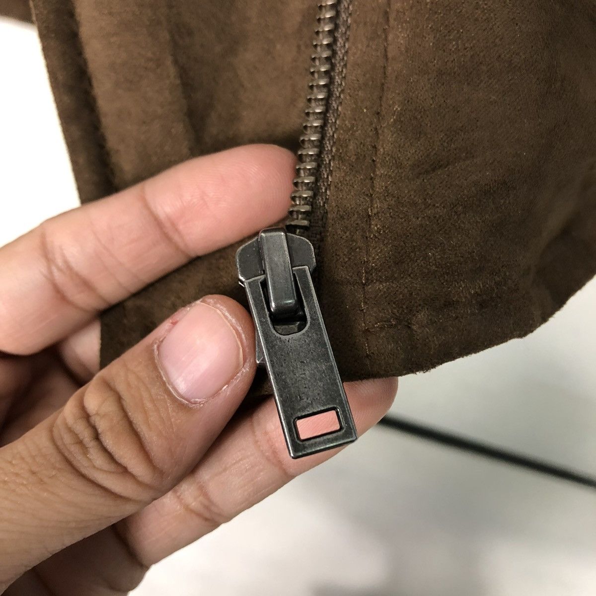 Japanese Brand 🔥CROPPED SUEDE SOFT JACKET DOUBLE COLLAR UNIQLO ISSEY MIYAKE Size US S / EU 44-46 / 1 - 18 Thumbnail