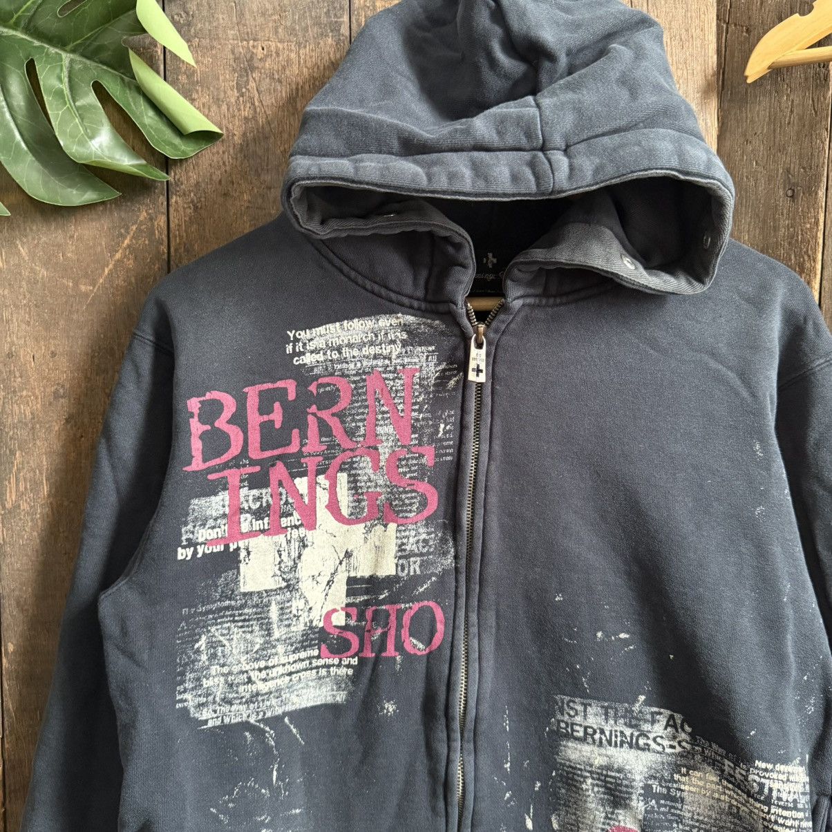 Japanese Brand Vintage Bernings Sho Punk Hoodie Size US M / EU 48-50 / 2 - 2 Thumbnail