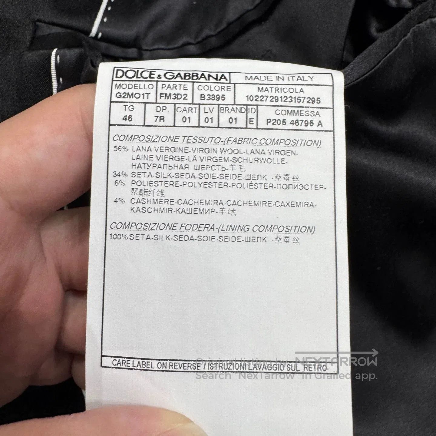Dolce & Gabbana DG Subtle Pattern Tailored Suit Jacket. Size US S / EU 44-46 / 1 - 3 Thumbnail