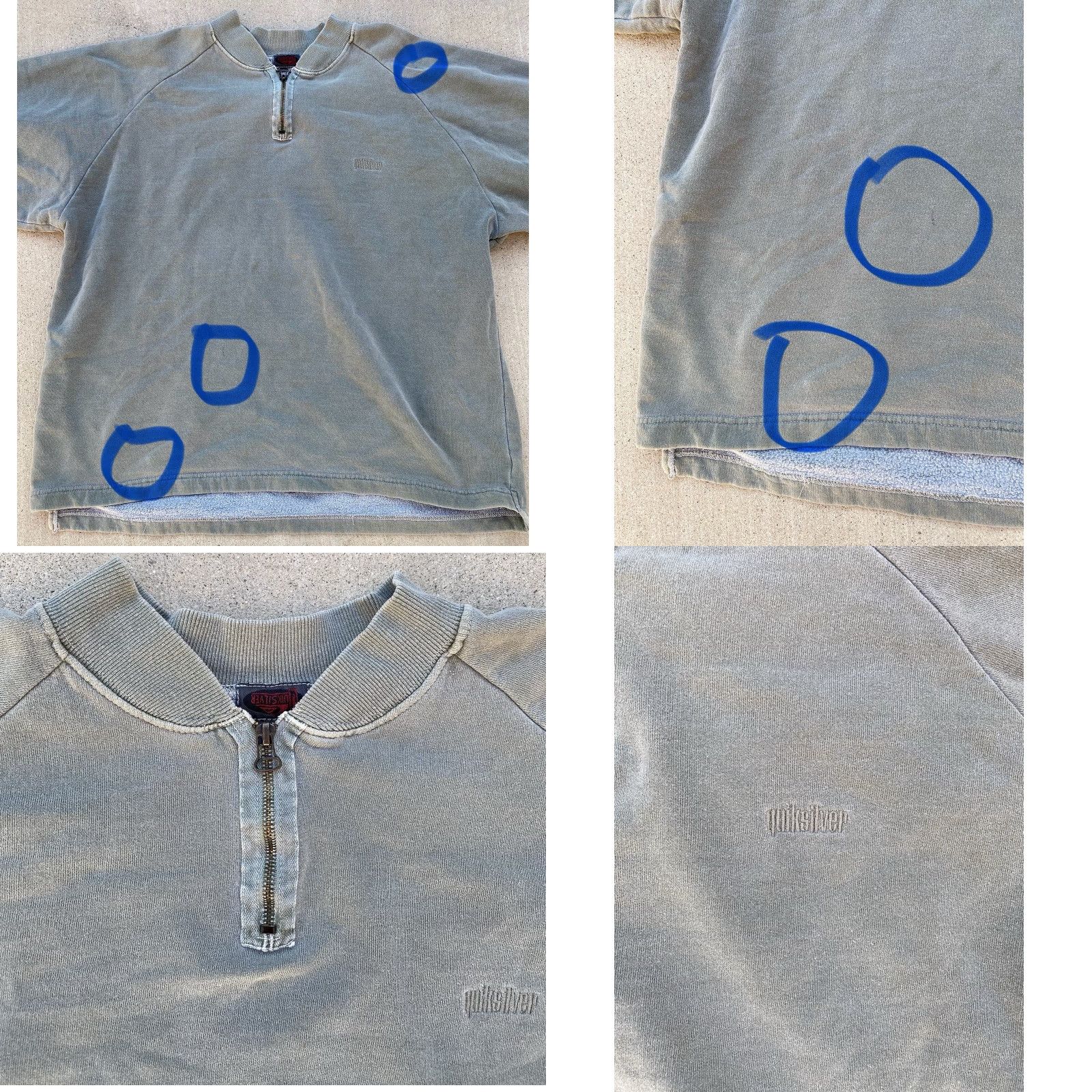 Quiksilver VINTAGE Quicksilver Sweatshirt Raglan Henley Zipper Pullover Green XL Men Long Sleeve Casual Beach 80s 90s Size US XL / EU 56 / 4 - 9 Thumbnail