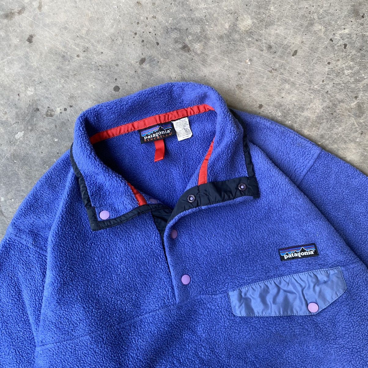 Patagonia × Vintage Vintage patagonia snap t synchilla Size US L / EU 52-54 / 3 - 4 Thumbnail