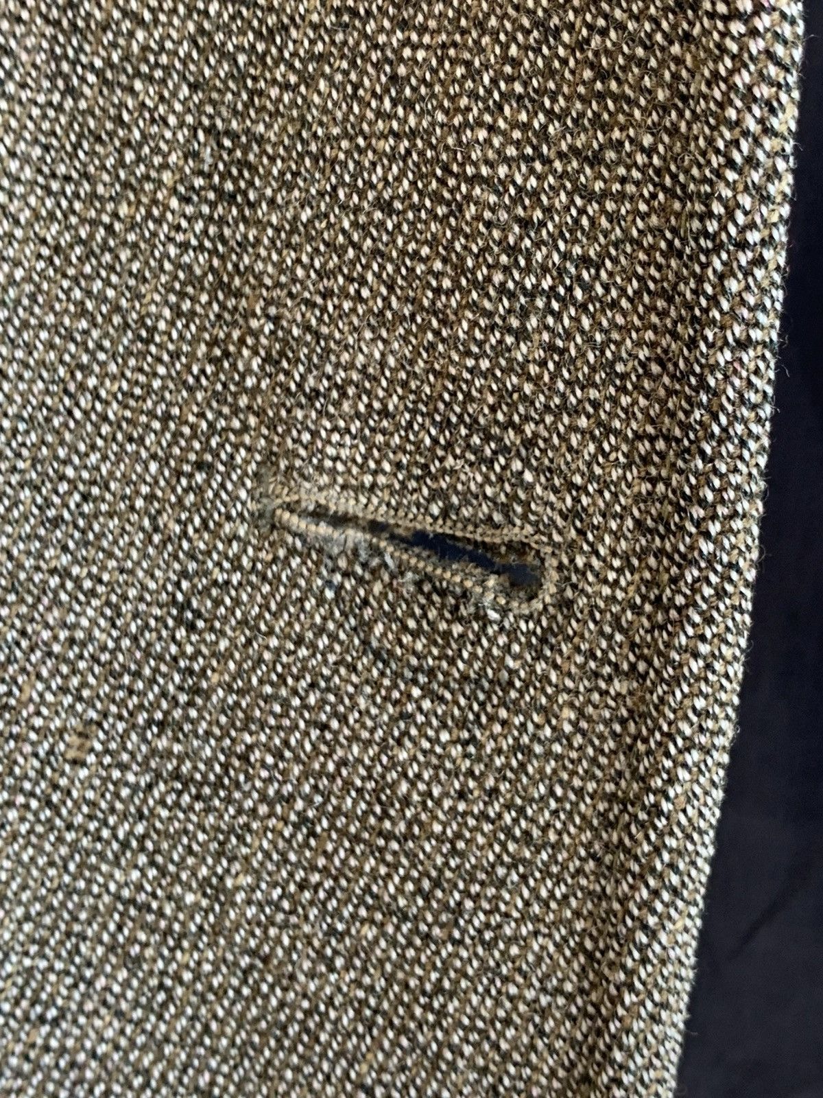Hermes Sellier Paris Equestrian Riding Wool Tweed Blazer Jacket 80s Size L / US 10 / IT 46 - 12 Thumbnail