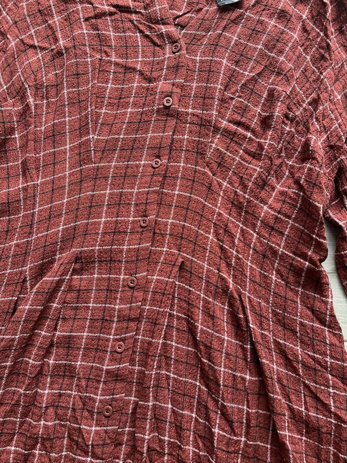 Torrid Torrid Gauze Bell Sleeve Shirtdress Plaid Size 18-20 NWT Size XXL / US 16-18 / IT 52-54 - 4 Thumbnail