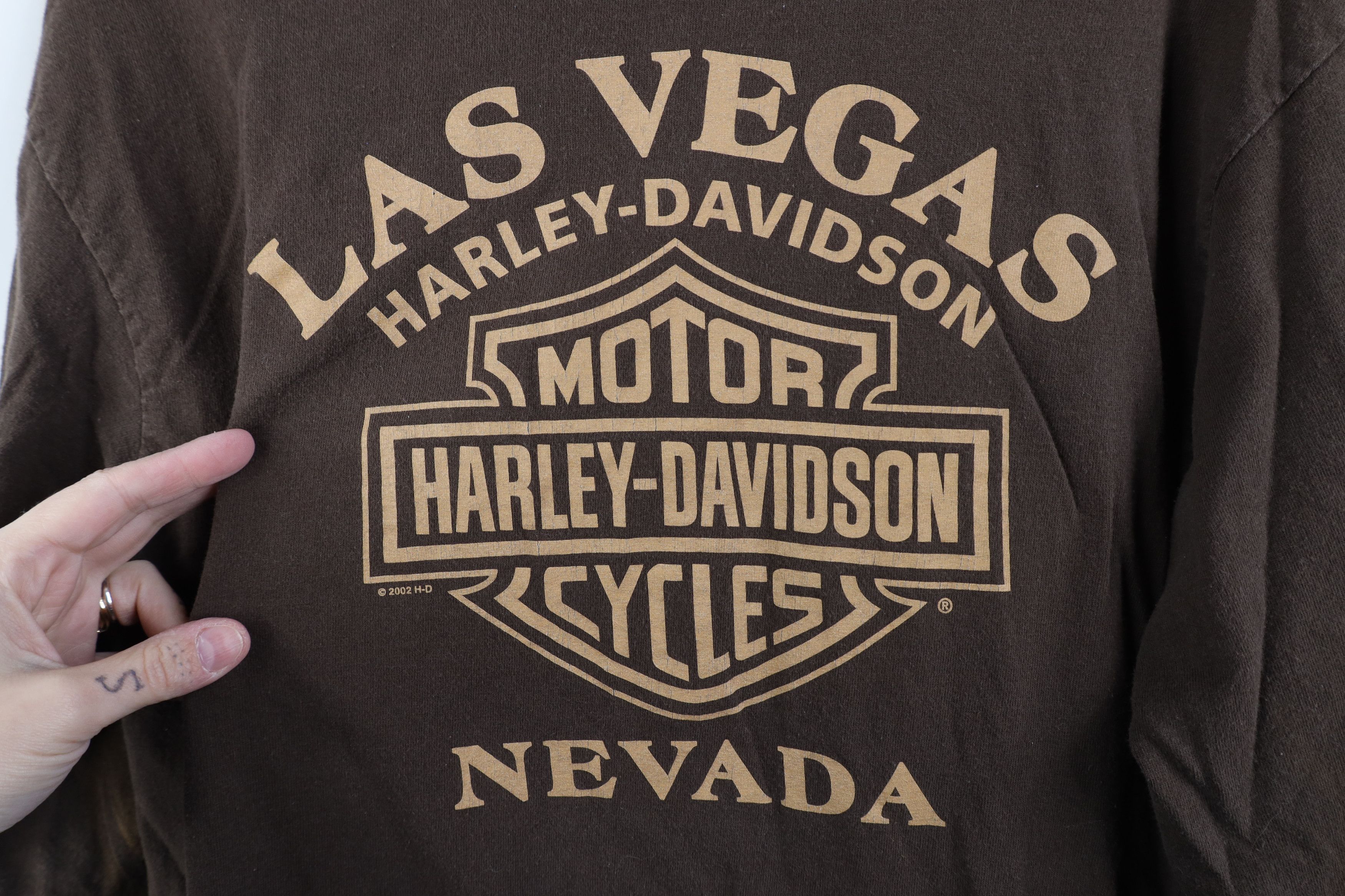 Harley Davidson Vintage Y2K 2005 Harley Davidson Flames Long Sleeve T-Shirt Size US M / EU 48-50 / 2 - 13 Thumbnail