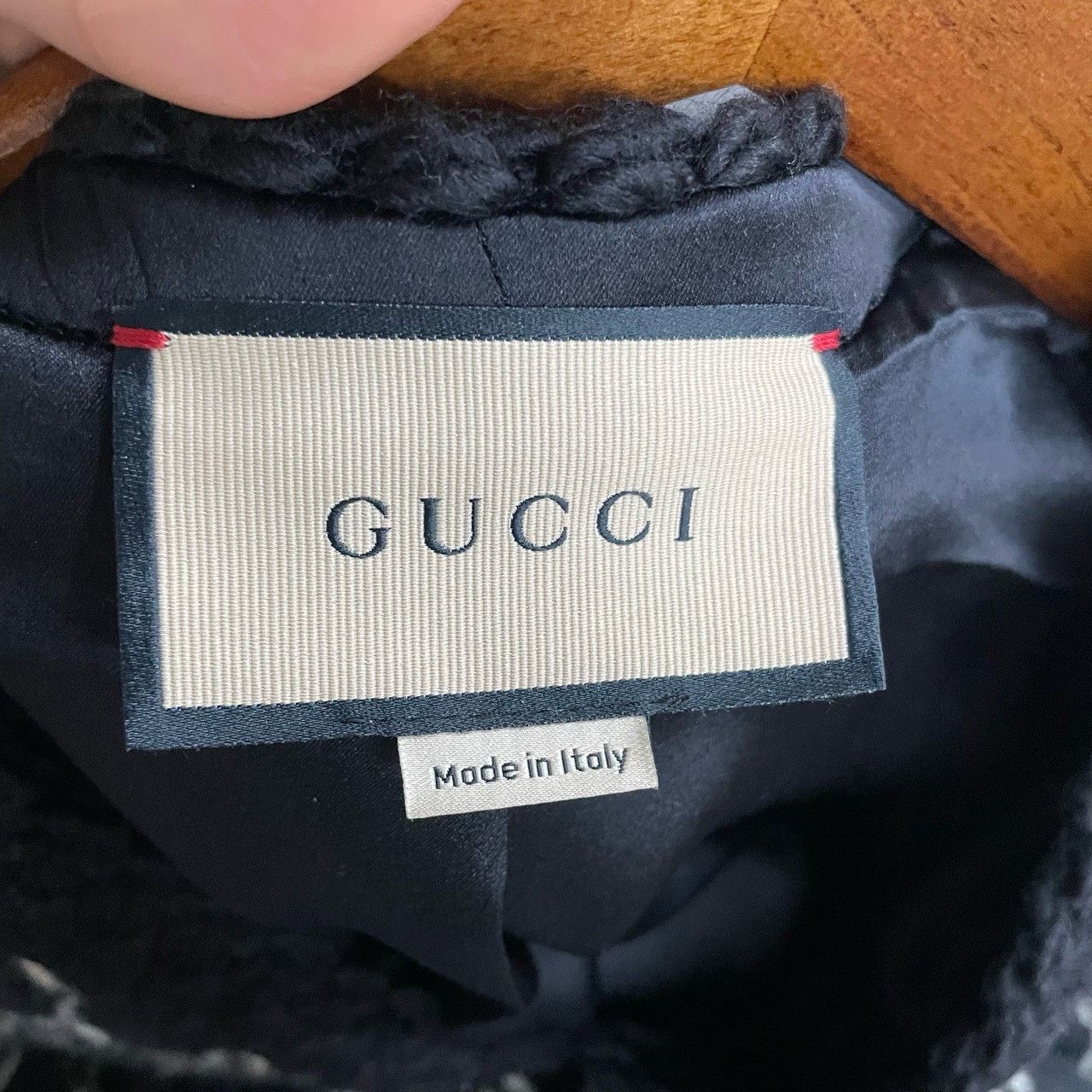Gucci Gucci Black heavy industry full print cardigan sweater 2501 Size US M / EU 48-50 / 2 - 5 Thumbnail