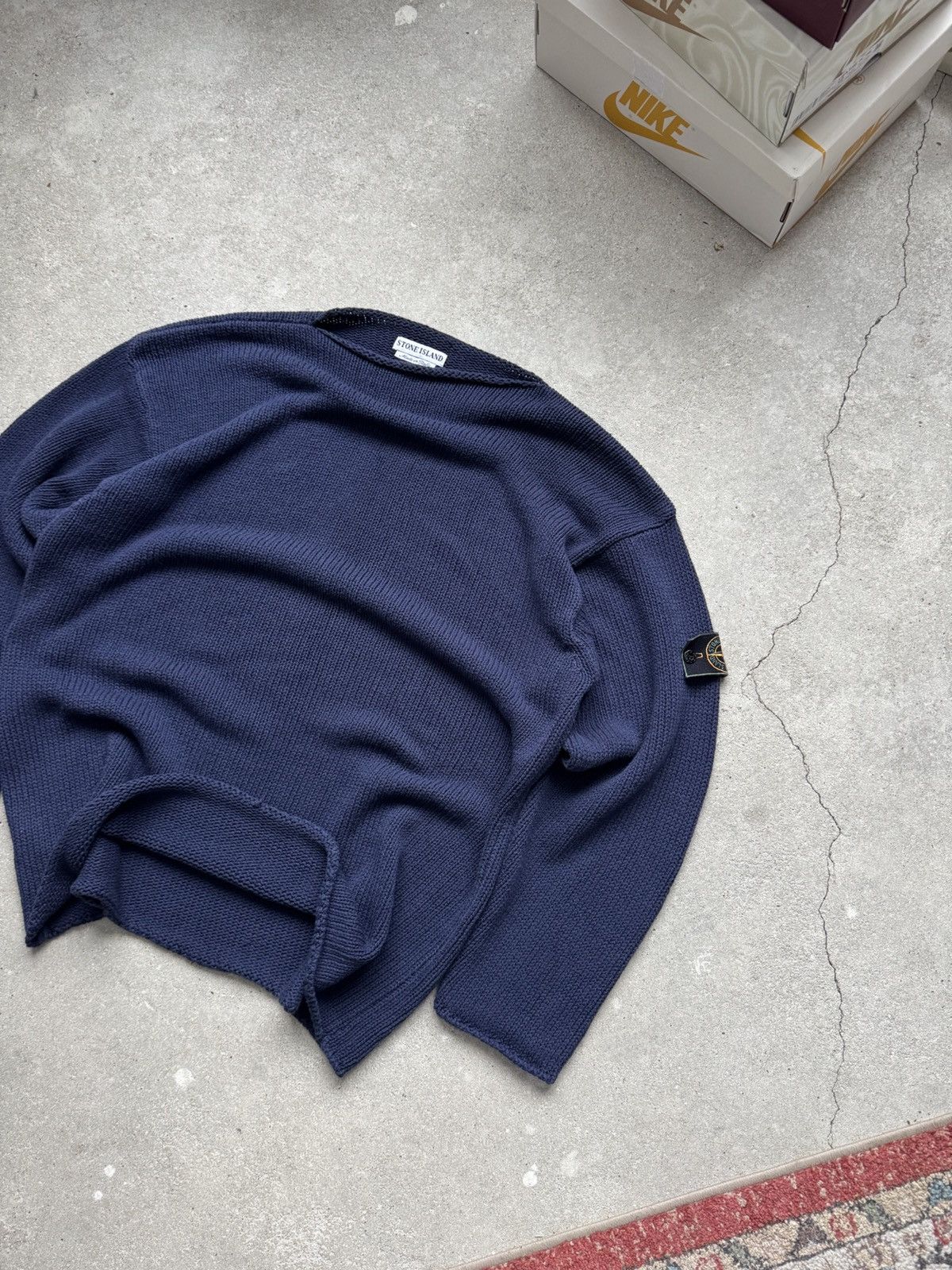 Stone Island RARE 1984 Vintage Stone Island Knit Sweater Size US XXL / EU 58 / 5 - 1 Thumbnail