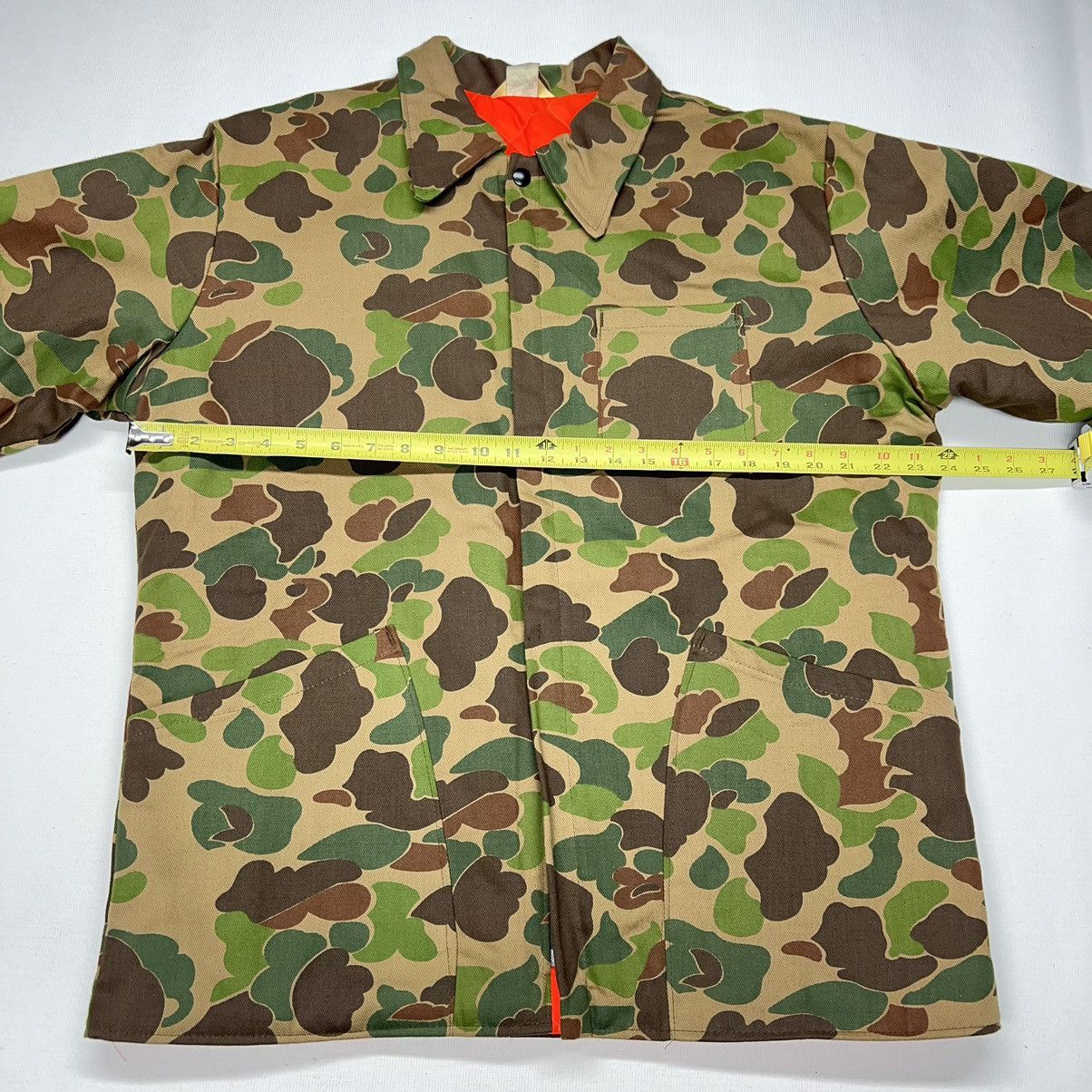 Vintage VTG Ranger Jacket Duck Camo Orange Lined Quilted Canvas 90s Size US M / EU 48-50 / 2 - 22 Thumbnail