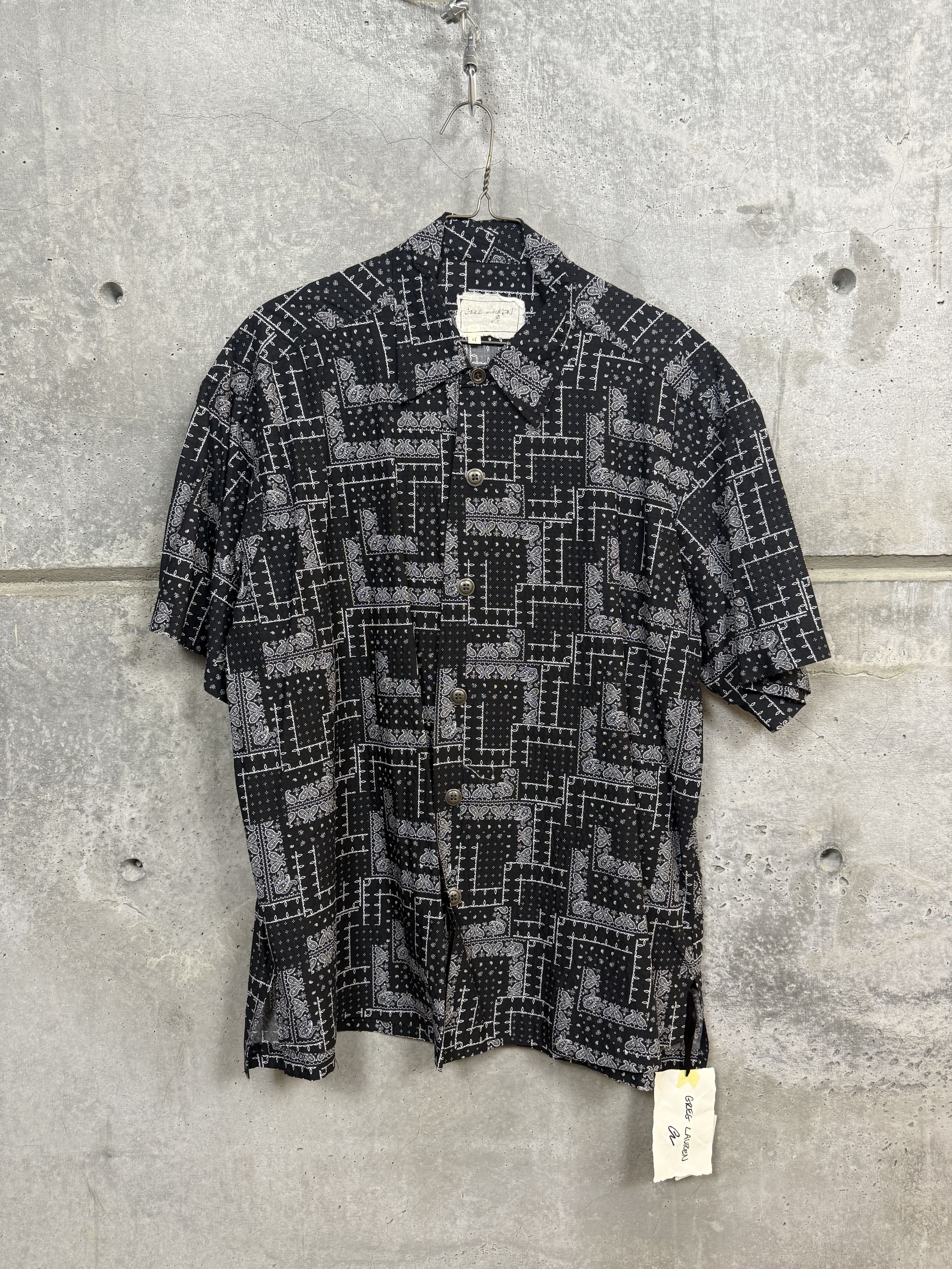 Greg Lauren $750 Greg Lauren Short Sleeve Bandana Shirt Size US XL / EU 56 / 4 - 4 Thumbnail