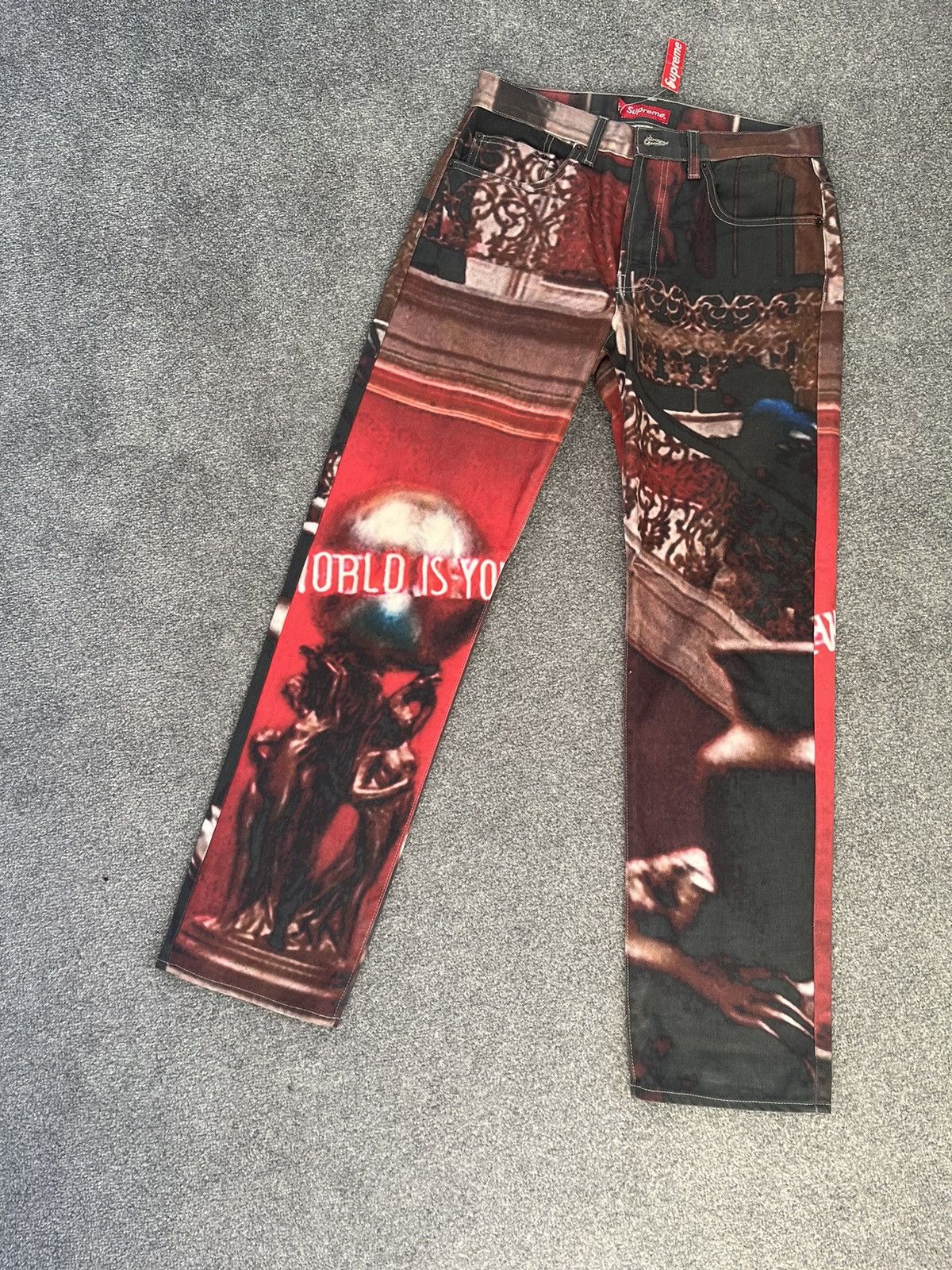 image of Scarface Supreme Trousers in Red, Men's (Size 30)