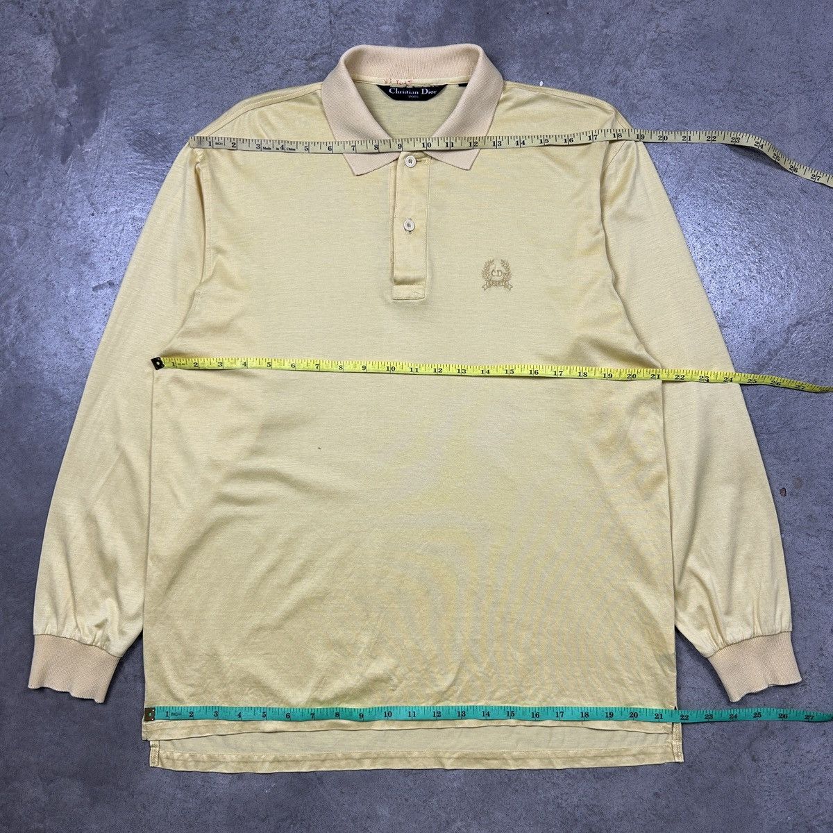 Christian Dior Monsieur × Vintage 1990s Christian Dior Sports - Longsleeve Size US L / EU 52-54 / 3 - 11 Thumbnail