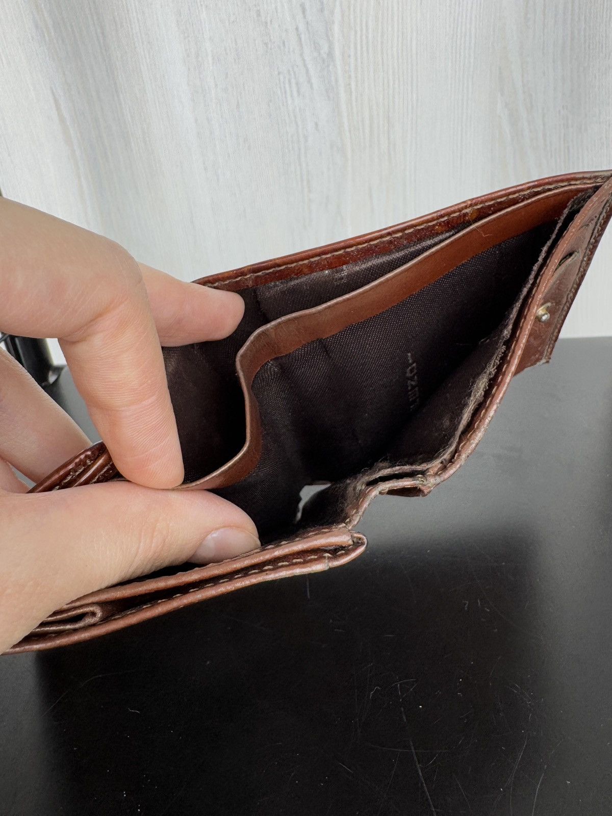 Fendi vintage small brown wallet