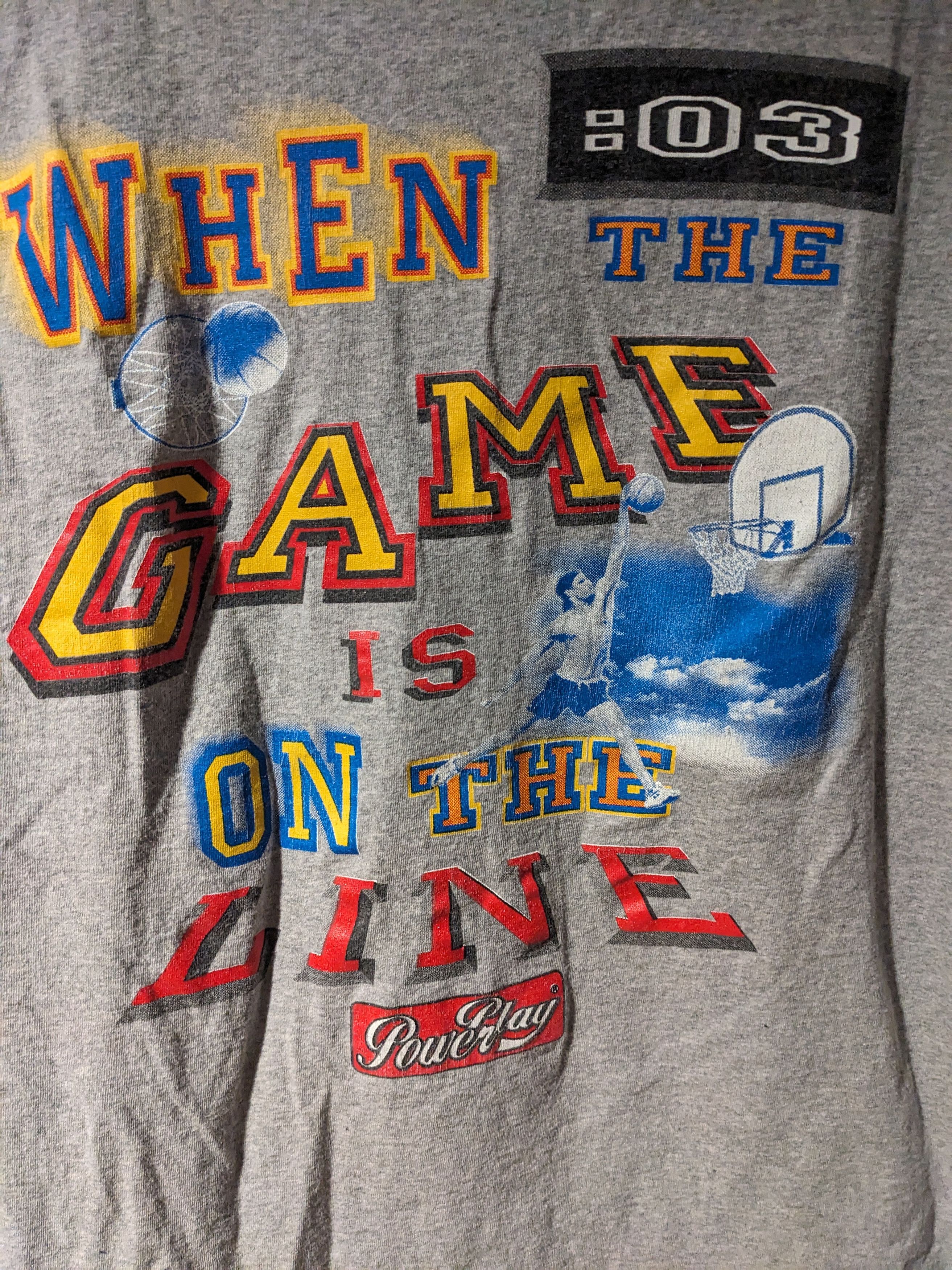 Vintage Vintage 90s Give me the Ball Basketball Power Long-Sleeve Size US L / EU 52-54 / 3 - 5 Thumbnail