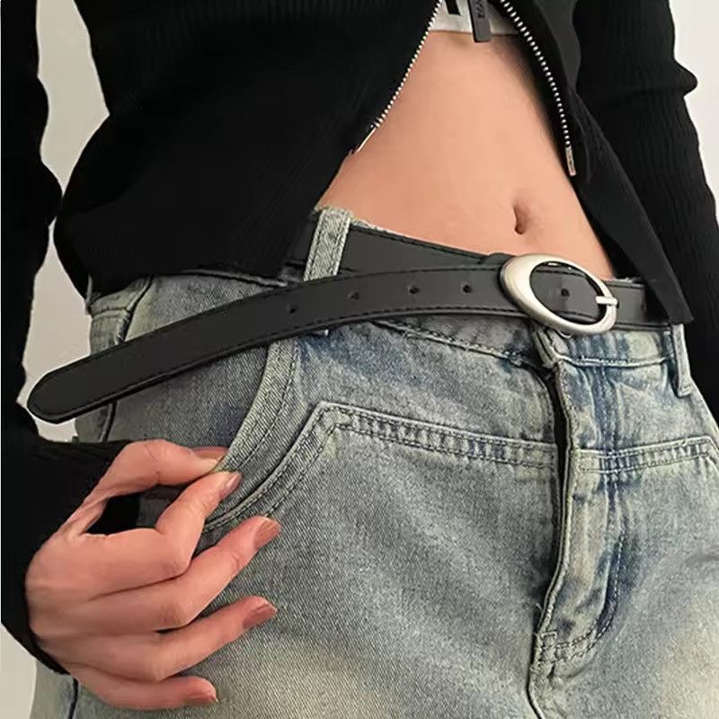 Other Oval Buckle Western Belt Size ONE SIZE - 2 Thumbnail