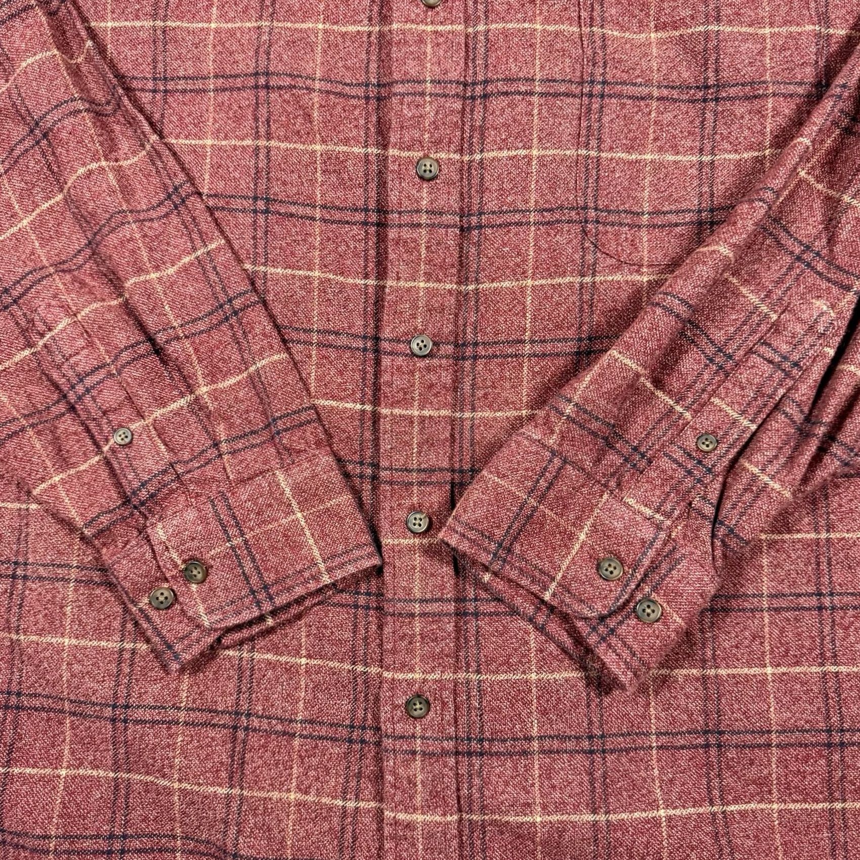 Vintage St John Bay Shirt Plaid Button-Down Long Sleeve Red Cotton Men 2XL Adult Regular CarPlaid Vintage Bay? Size US XXL / EU 58 / 5 - 2 Thumbnail