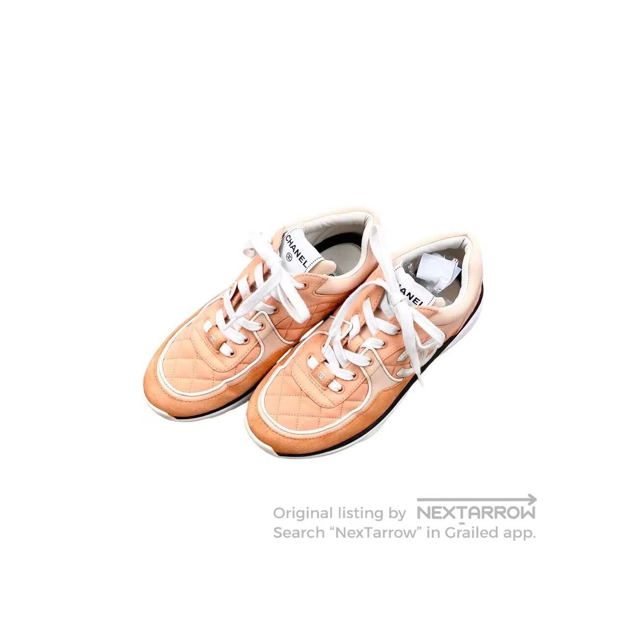 Chanel Chanel 23SS diamond comfort lace-up casual shoes| Size US 8.5 / IT 38.5 - 1 Thumbnail