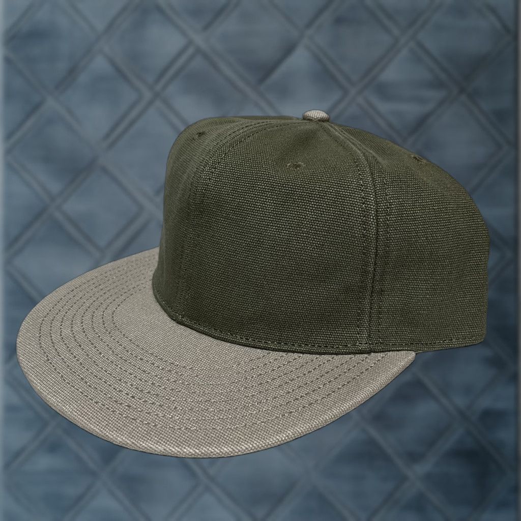 American Eagle Outfitters American Eagle Outfitters Hat Cap Strap Back Olive Army Green Canvas Basic Plain Size ONE SIZE - 1 Thumbnail