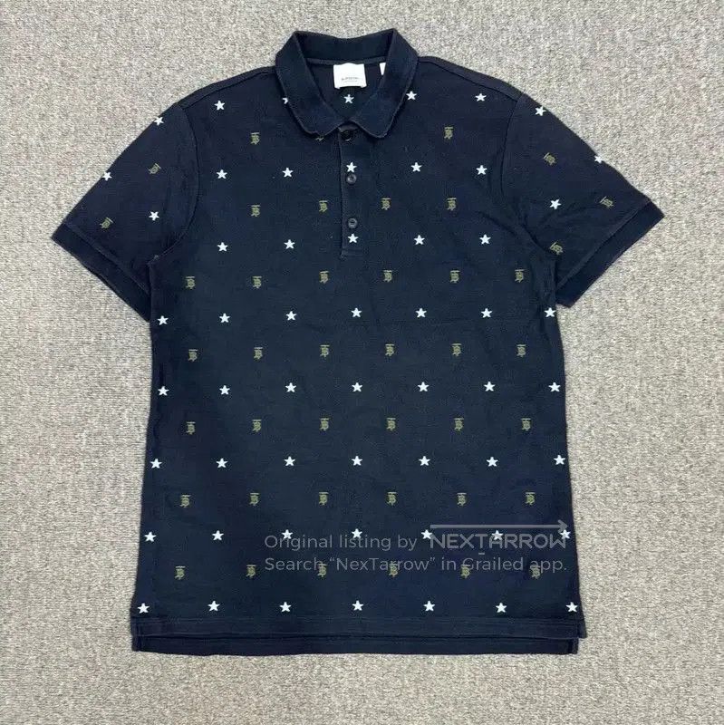 Burberry Burberry Blue Cotton Men's Polo Shirt. Size US L / EU 52-54 / 3 - 1 Thumbnail