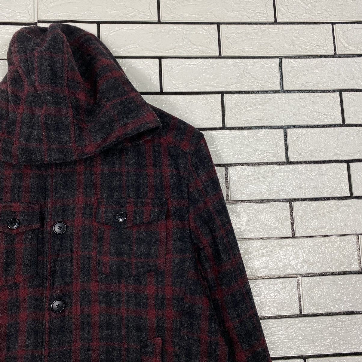 Japanese Brand 📌Vintage Wool Bomber Jacket Male & Co Tartan Issey Miyake Size US L / EU 52-54 / 3 - 7 Thumbnail