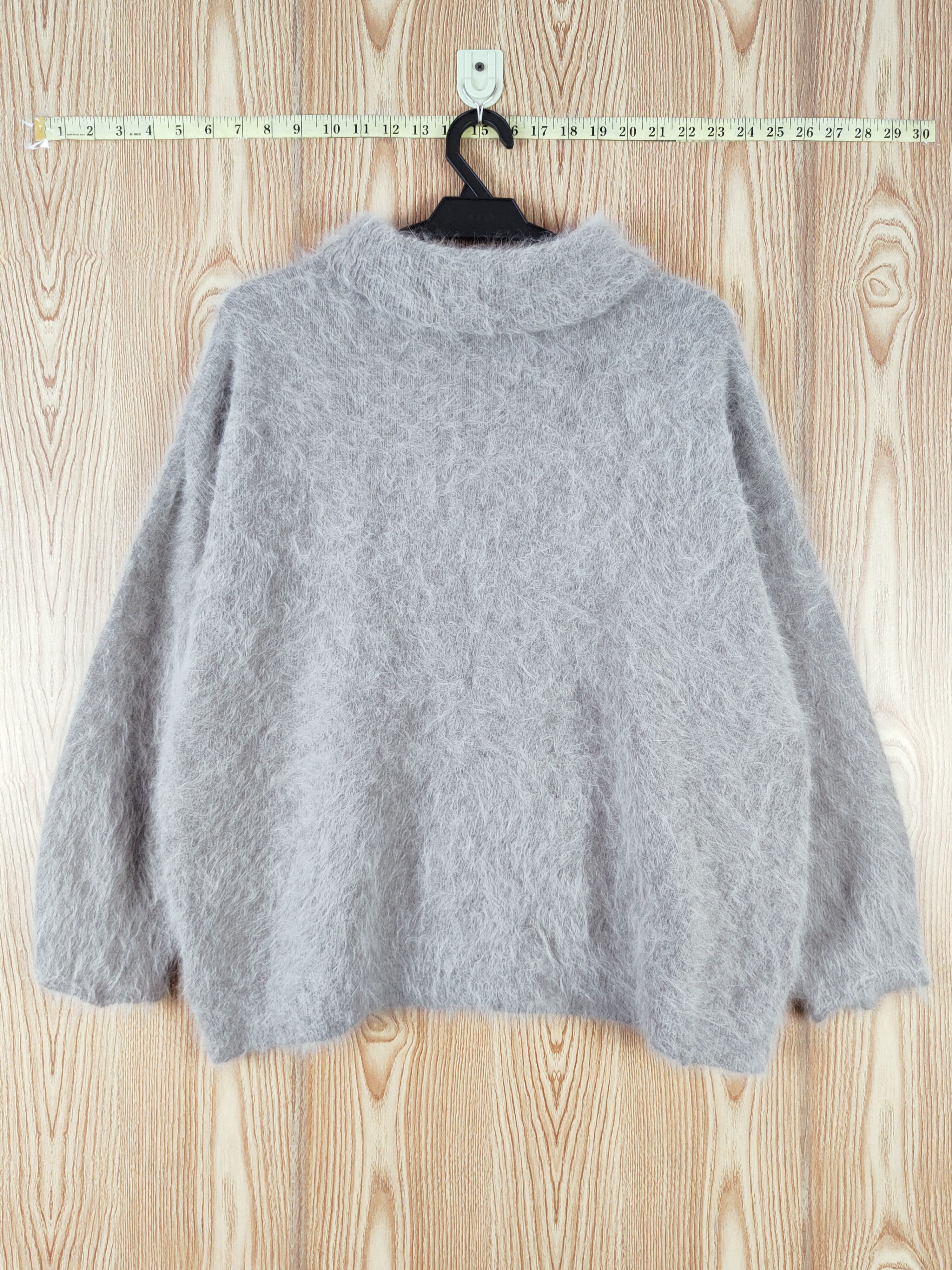 Japanese Brand Japan Gray Shag Shaggy Fur Mohair Knitwear #W770 Size US L / EU 52-54 / 3 - 1 Thumbnail