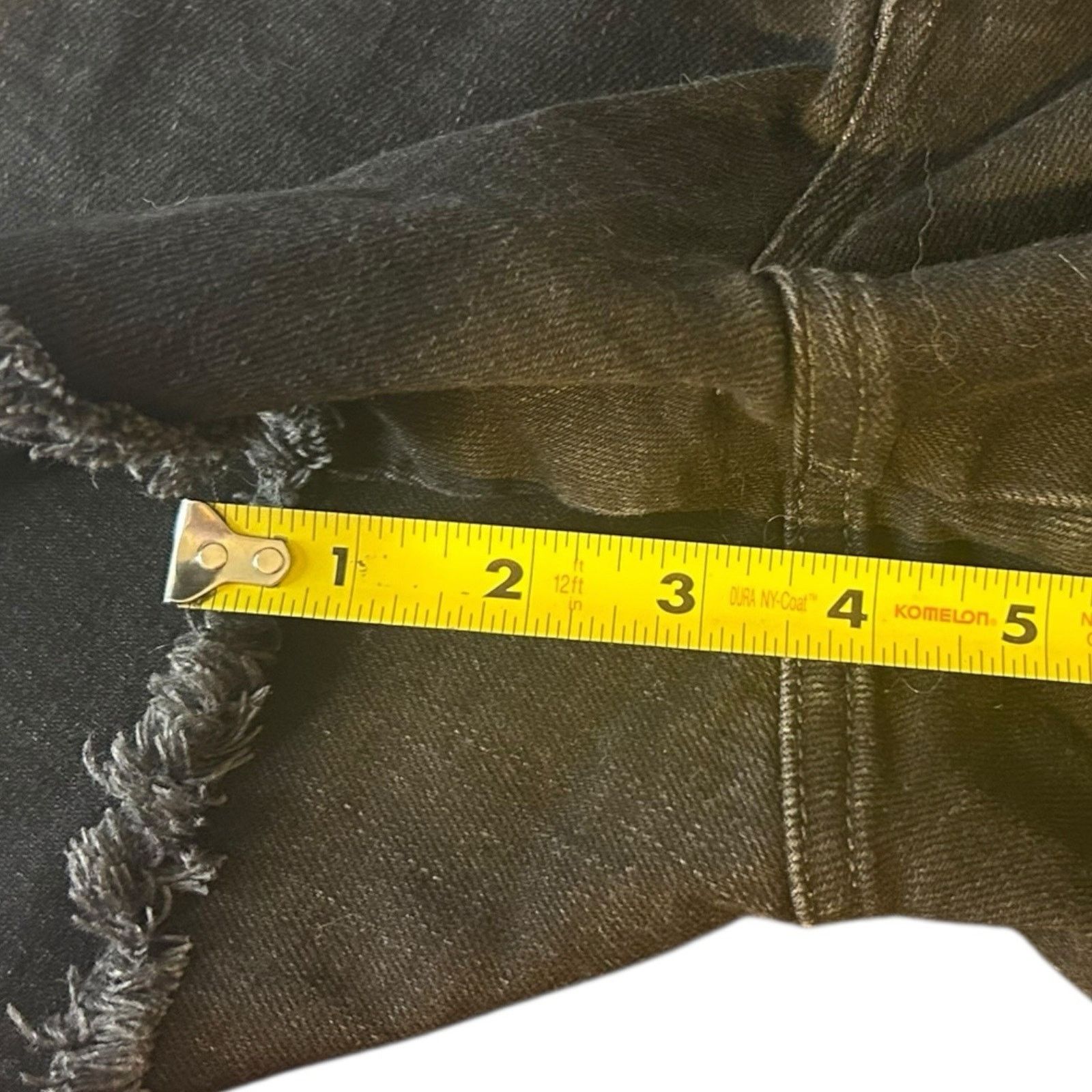 Silver Jeans Co. Silver Jeans Black Distressed Cut-Off Jean Shorts Size 29" - 5 Thumbnail