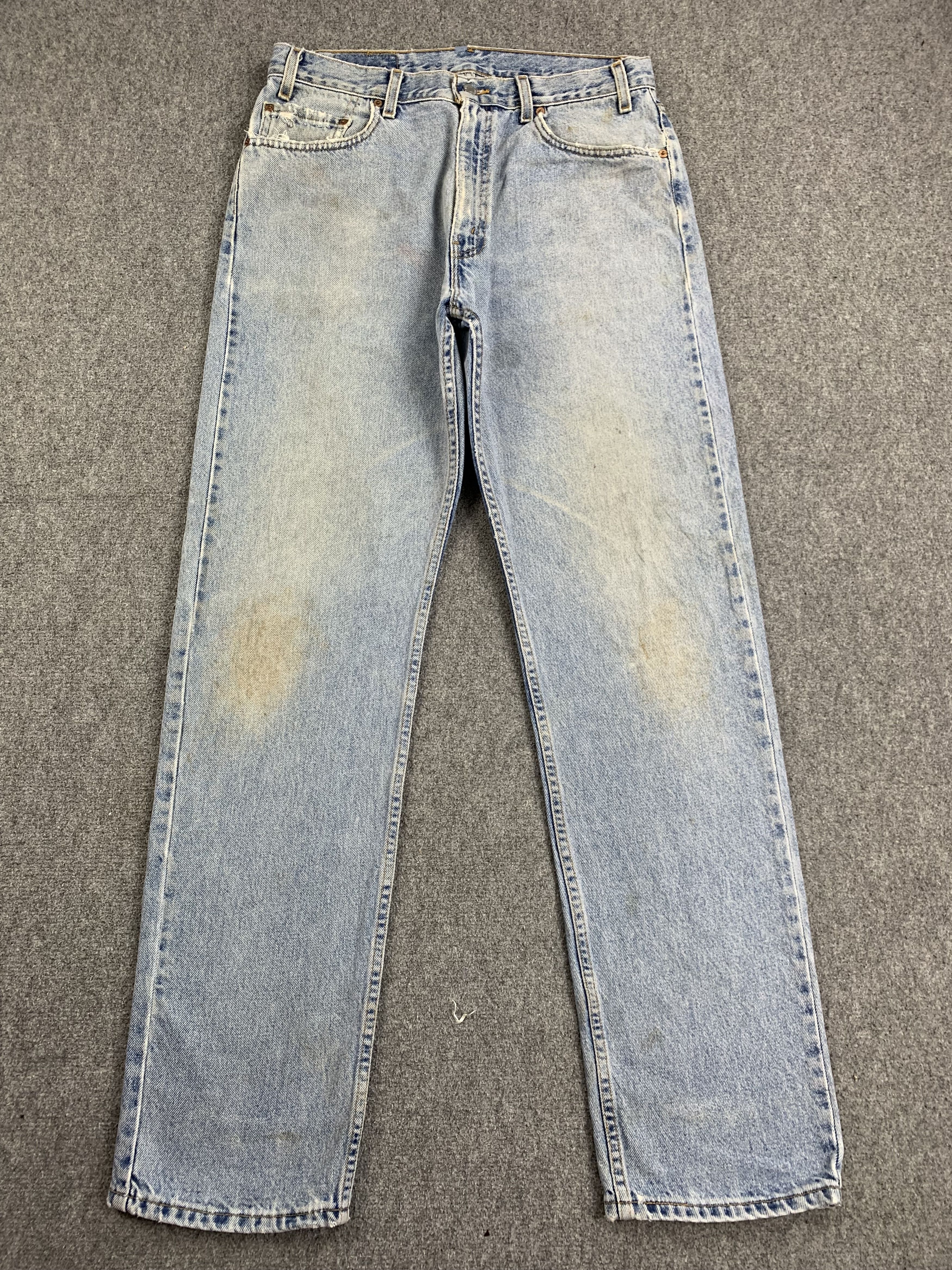 image of Vintage 90's Levis 505 Light Wash Jeans in Blue Denim, Men's (Size 34)