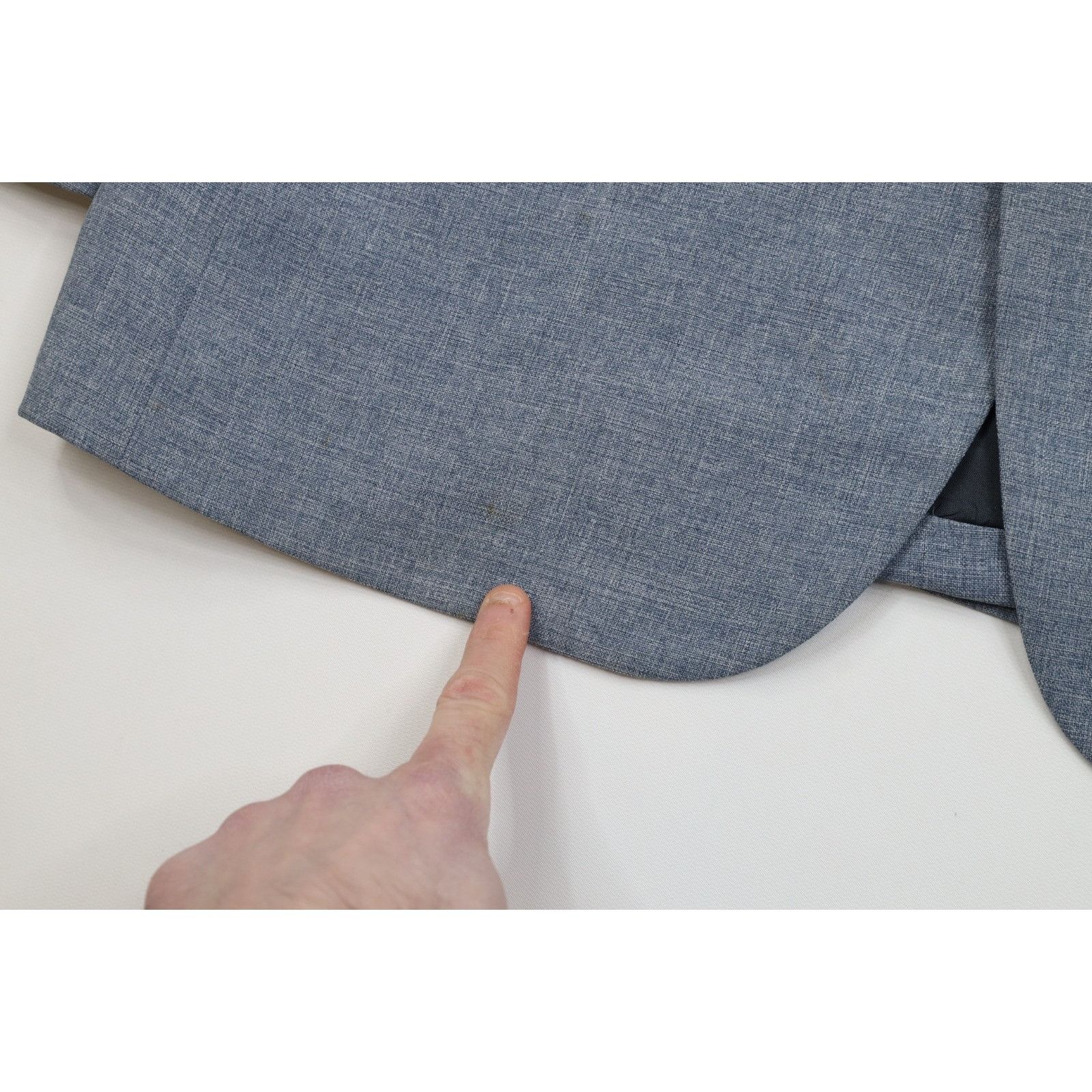 Vintage Vintage 70s Streetwear 2 Piece Chambray Knit Suit Size 44S - 6 Thumbnail
