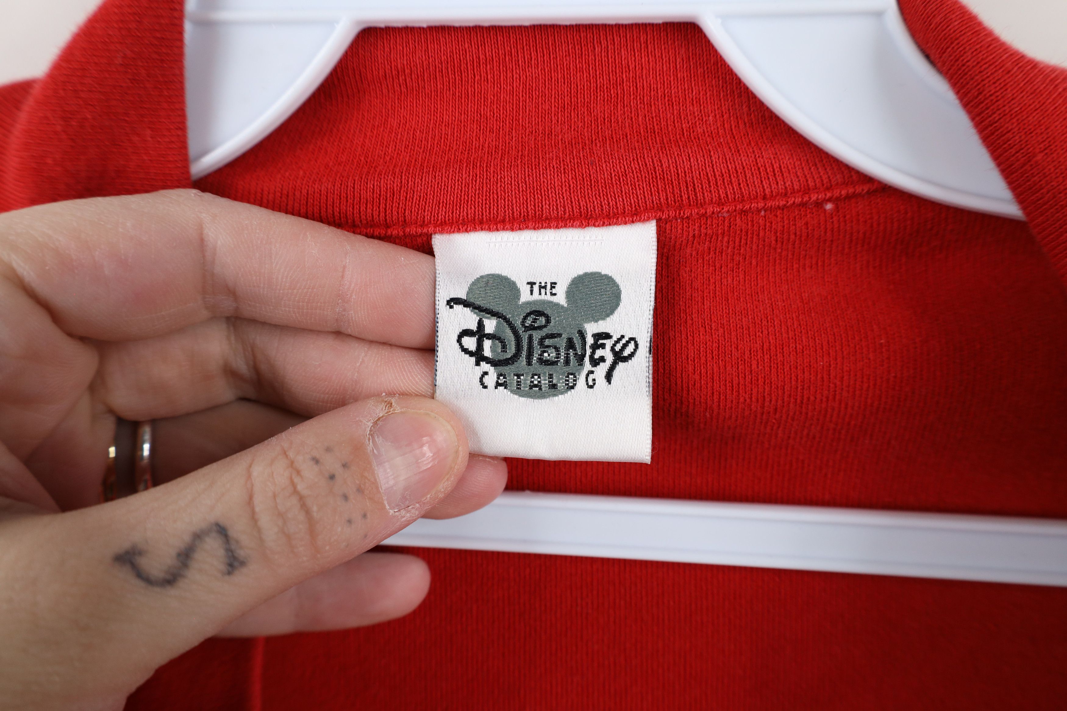 Disney × Vintage Vintage 90s Disney Winnie the Pooh Half Zip Shirt Top Red Size 3XL / US 20-22 - 11 Thumbnail