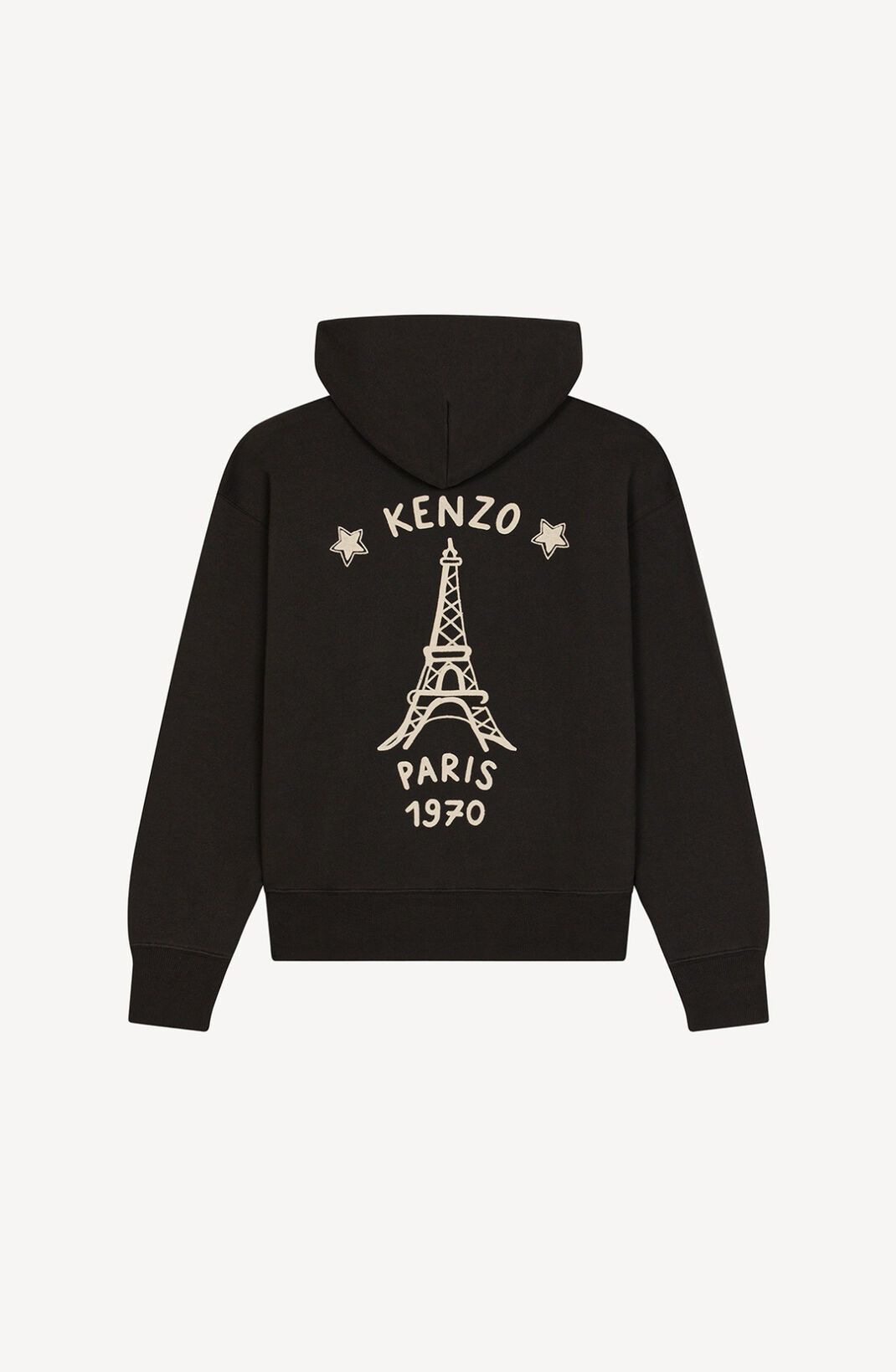 Kenzo o1mle0824 Souvenir Oversized Hooded Sweatshirt in Black Size L / US 10 / IT 46 - 2 Thumbnail