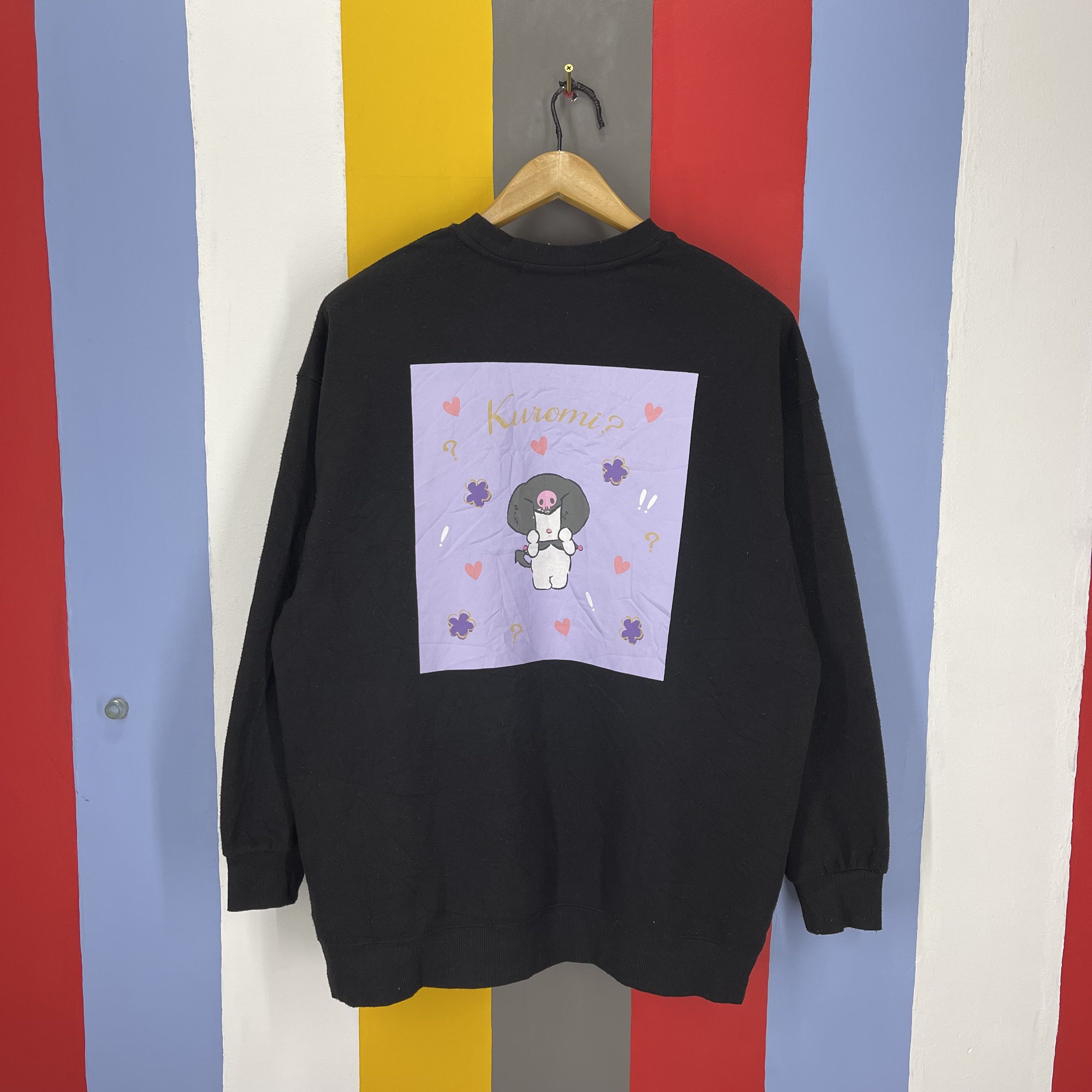 Japanese Brand KUROMI by SANRIO Crew Neck Sweatshirt #1375/AV Size US XL / EU 56 / 4 - 1 Preview