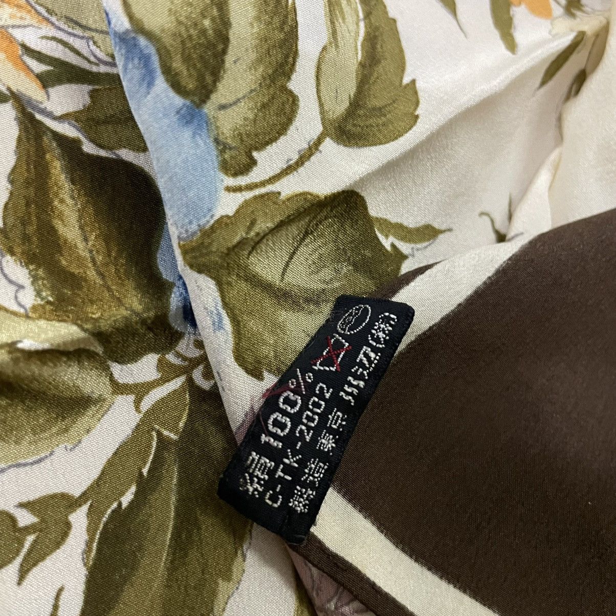 Yves Saint Laurent ysl floral silk scarf Size ONE SIZE - 4 Thumbnail