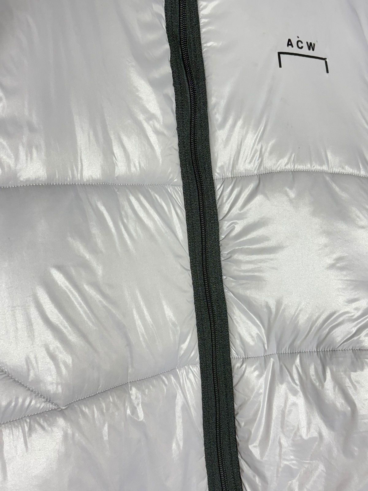 A-COLD-WALL* A Cold Wall Lilac Elongated Zip Detailed Logo Down Jacket Size US M / EU 48-50 / 2 - 8 Thumbnail