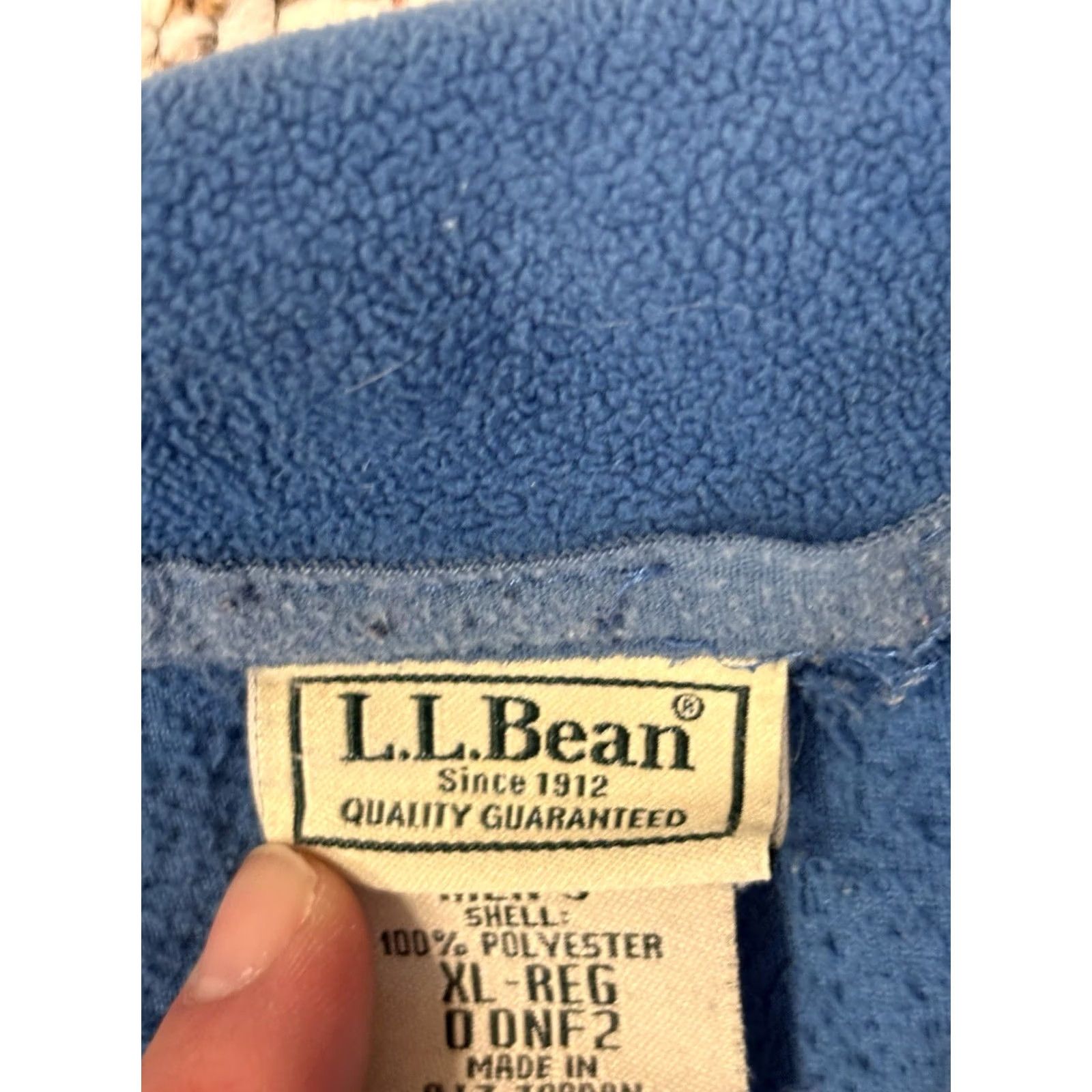 Vintage L.L. Bean Blue Fleece Full Zip Men’s Size XL Regular Full Zip Mock Neck Sweater, Blue, Polyester, Fleece - Men, Regular, 0 DNF2 Size US L / EU 52-54 / 3 - 5 Thumbnail